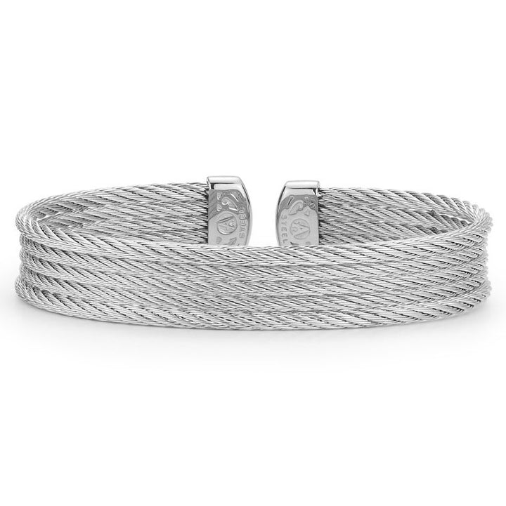 ALOR Stainless Steel Silver Precious Metal Bracelet  04-32-S605-00