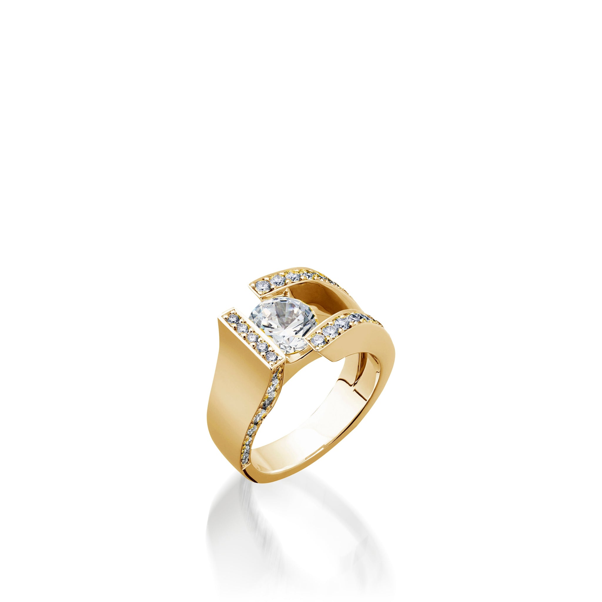 Elevate Yellow Gold Diamond Ring