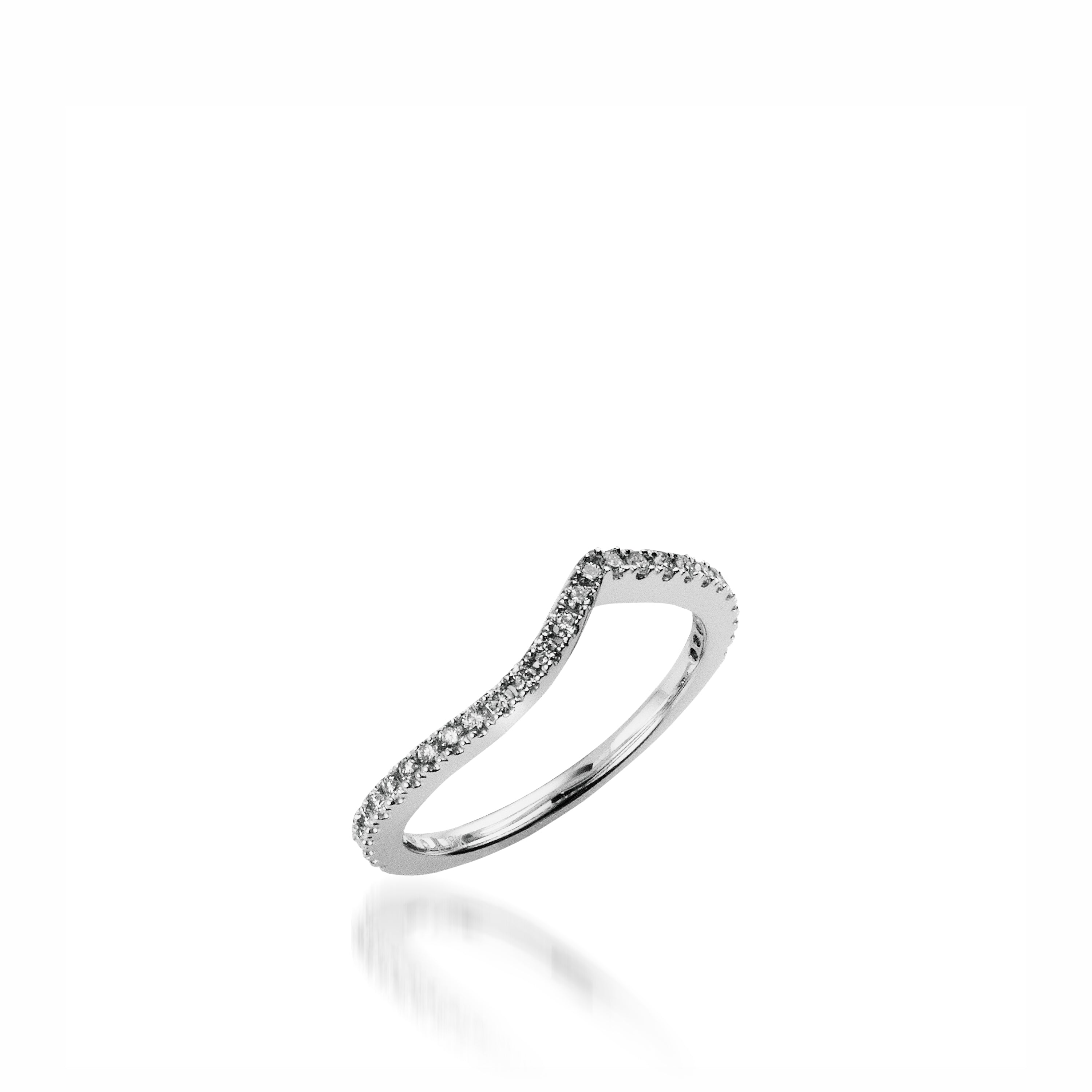 Mystere White Gold Engagement Ring