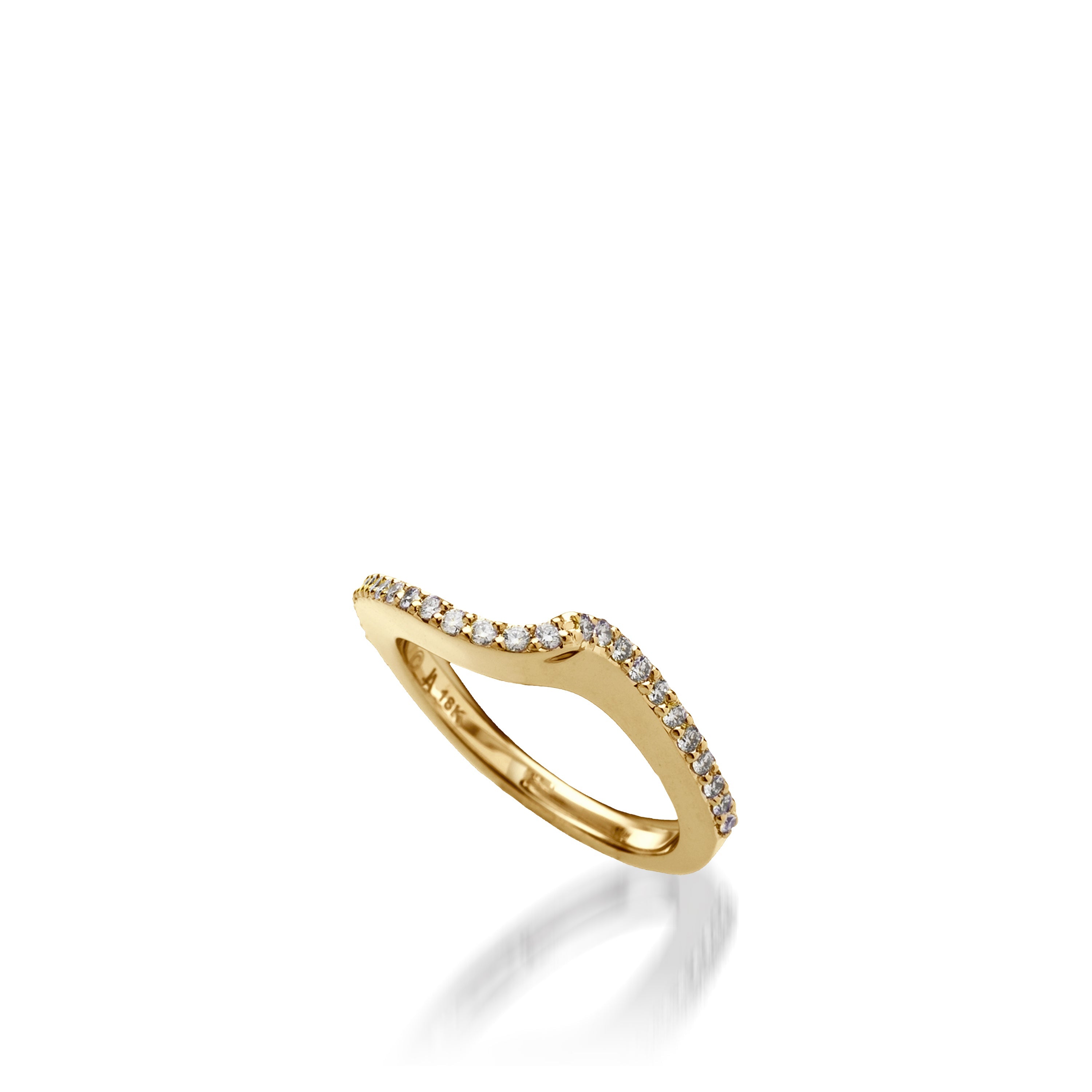 Aquarius Yellow Gold Engagement Ring