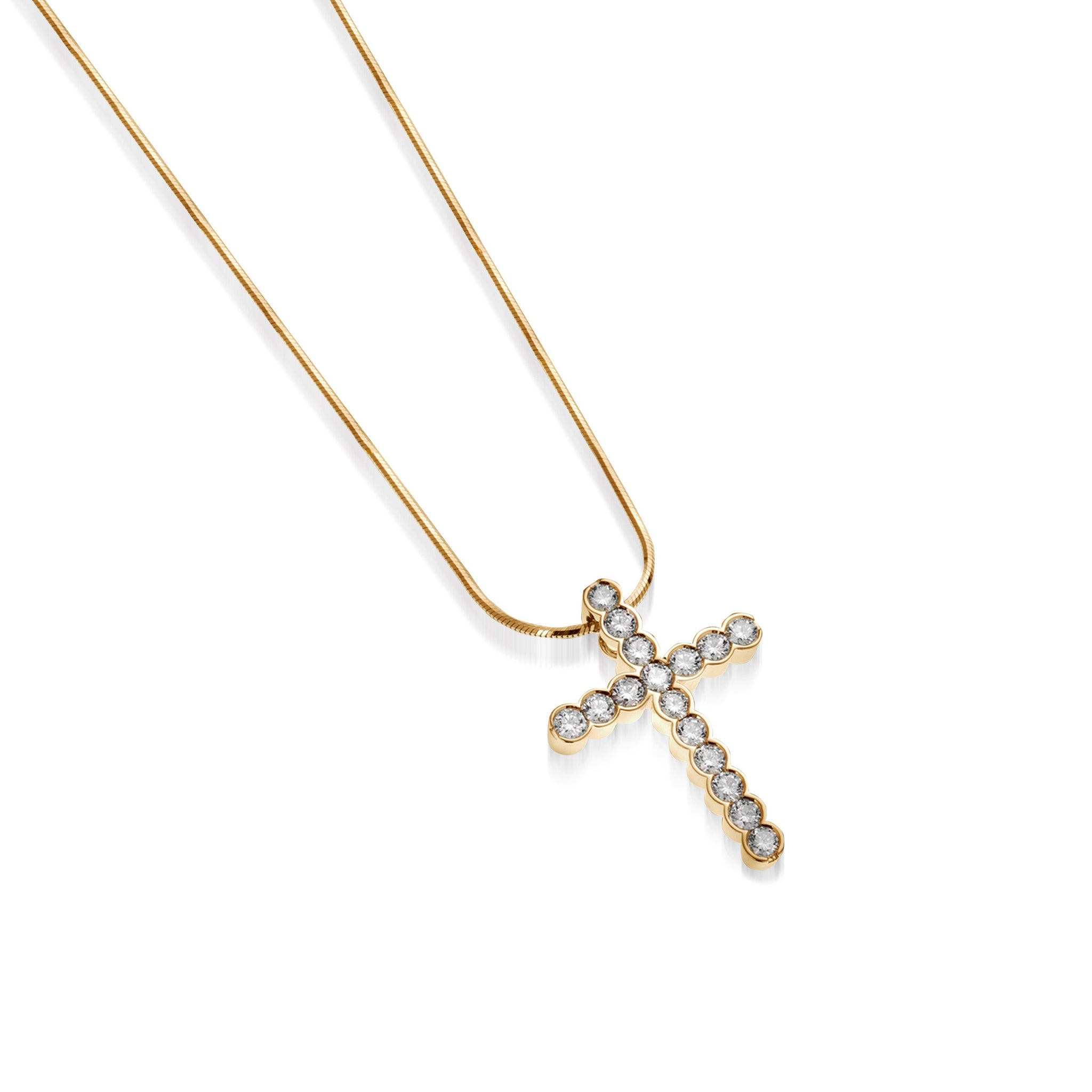 Paloma Diamond Cross Pendant Necklace