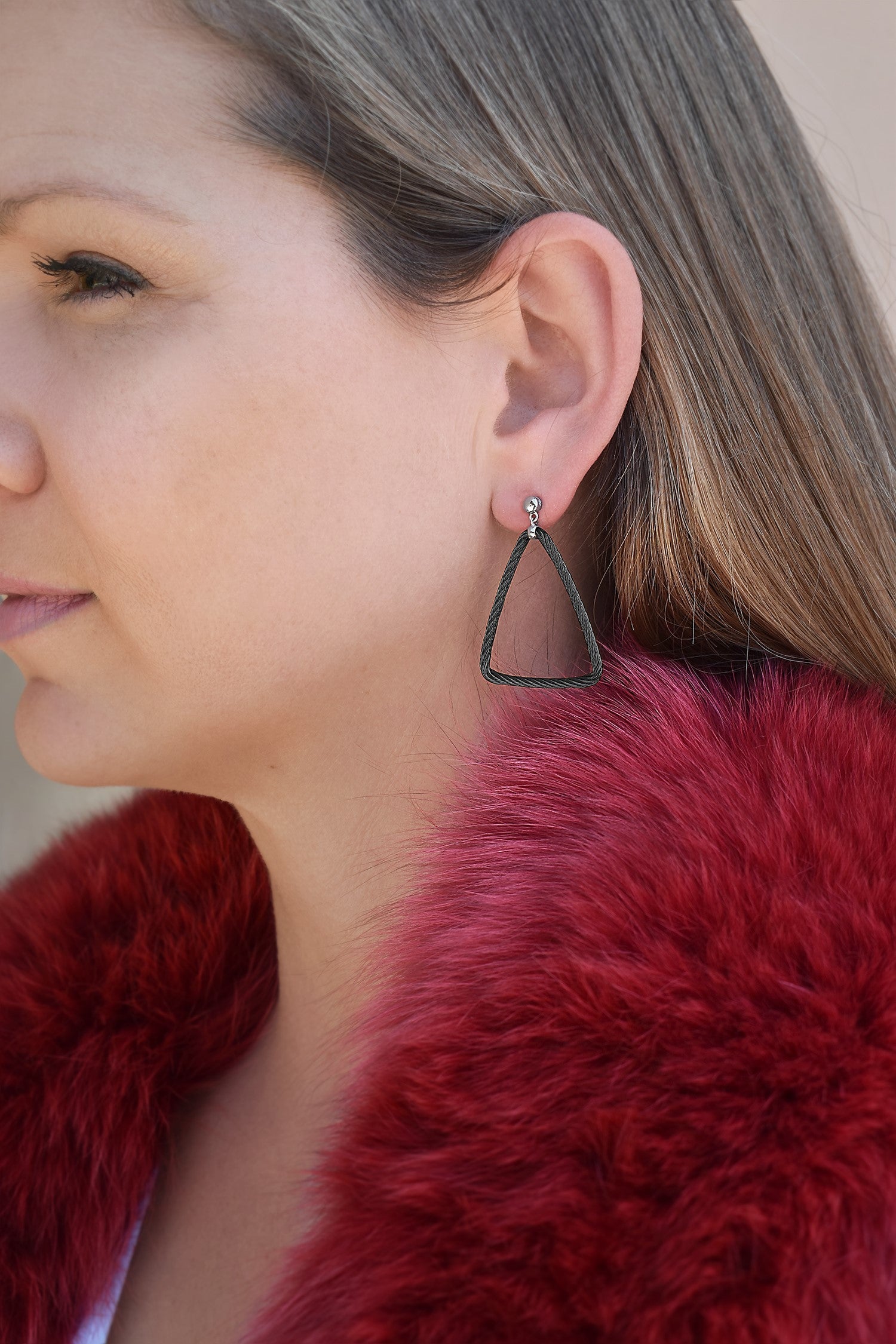 Alor Open Triangle Drop Earrings