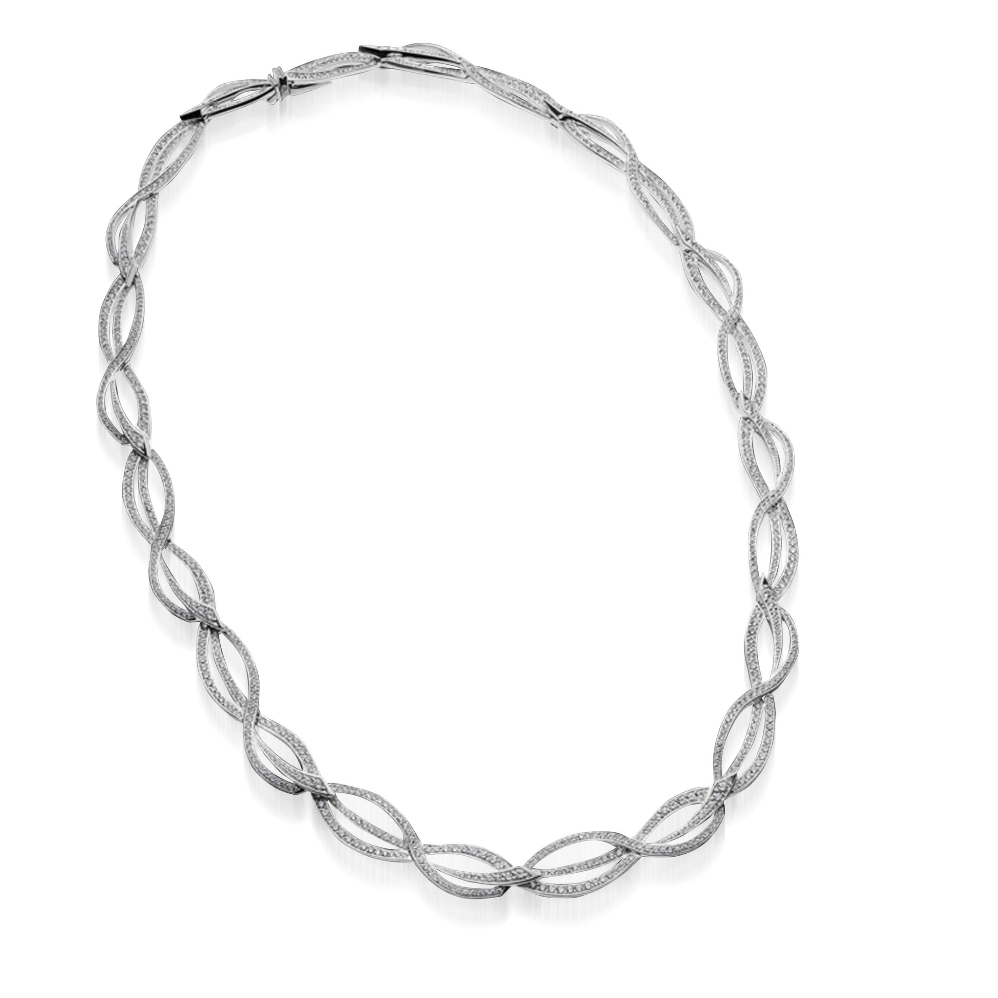 Bellagio Pave Diamond Necklace