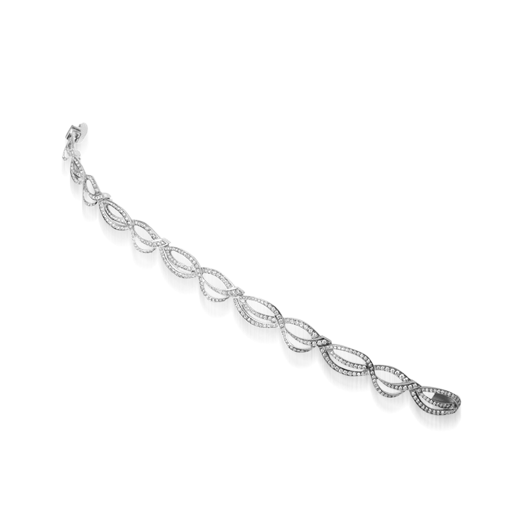 Bellagio Pave Diamond Link Bracelet