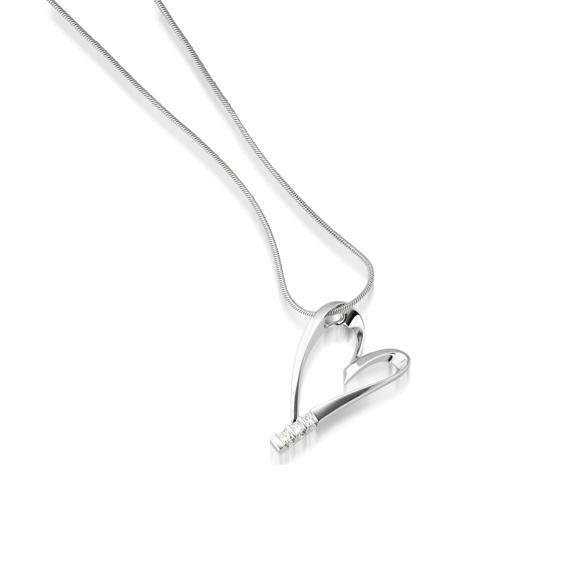 Devotion Diamond Heart Pendant Necklace