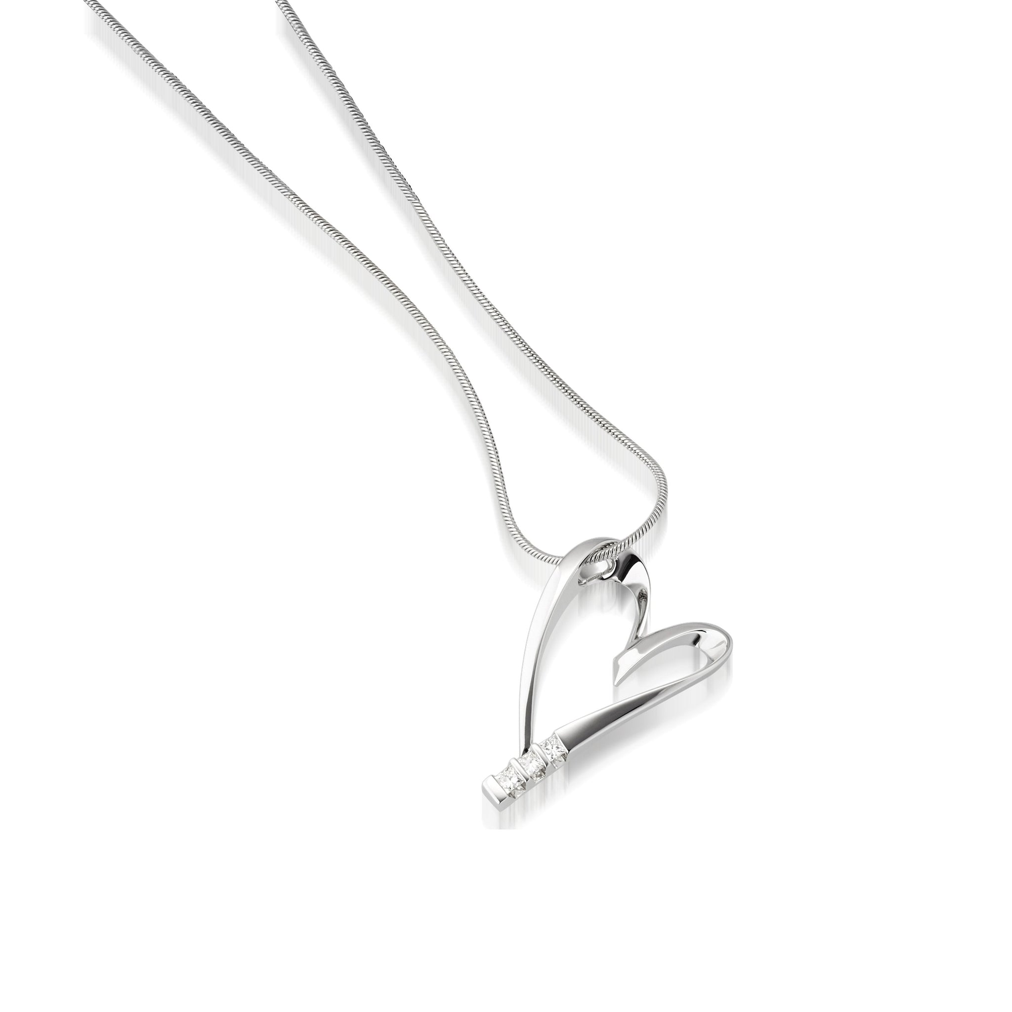 Devotion Diamond Heart Pendant Necklace