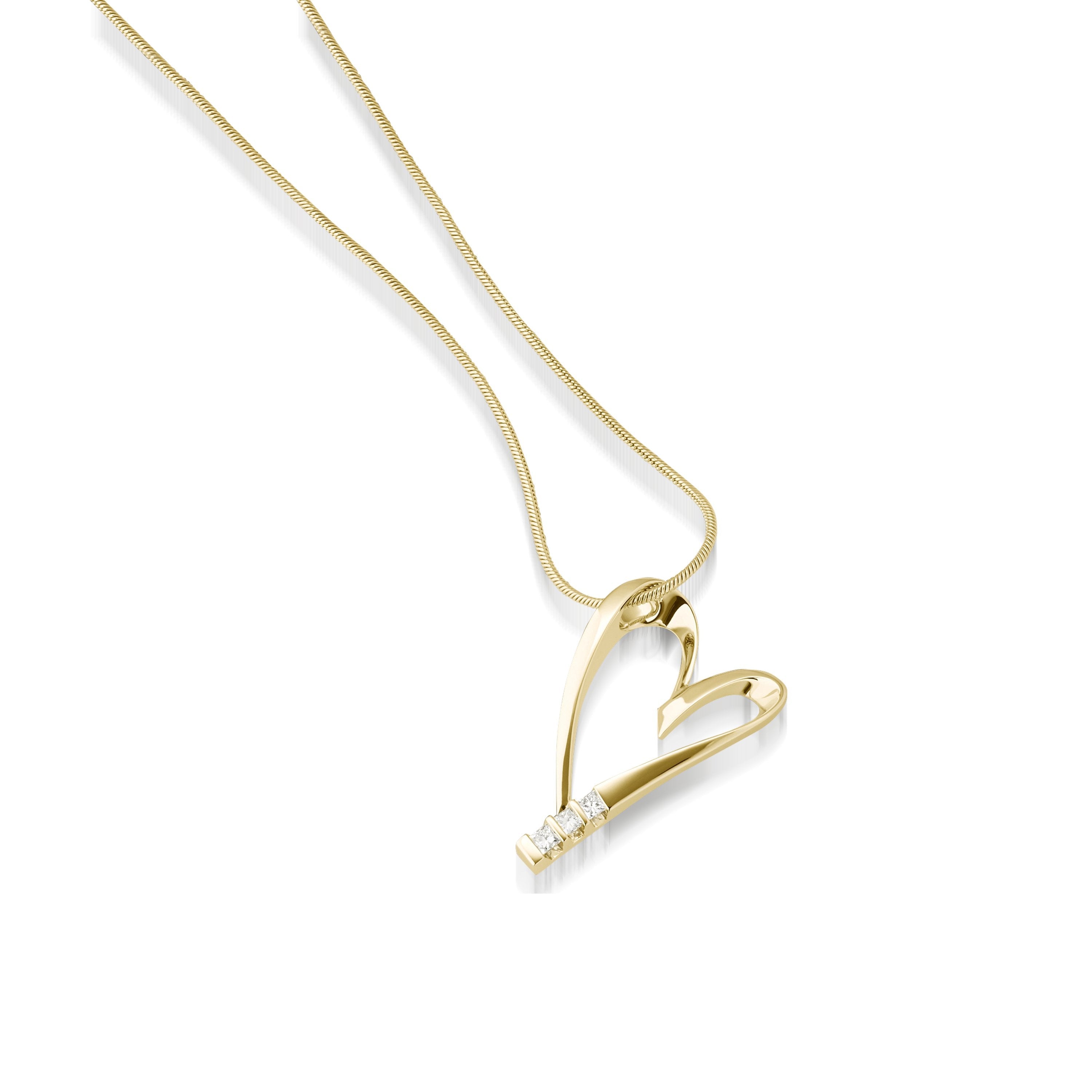 Devotion Diamond Heart Pendant Necklace