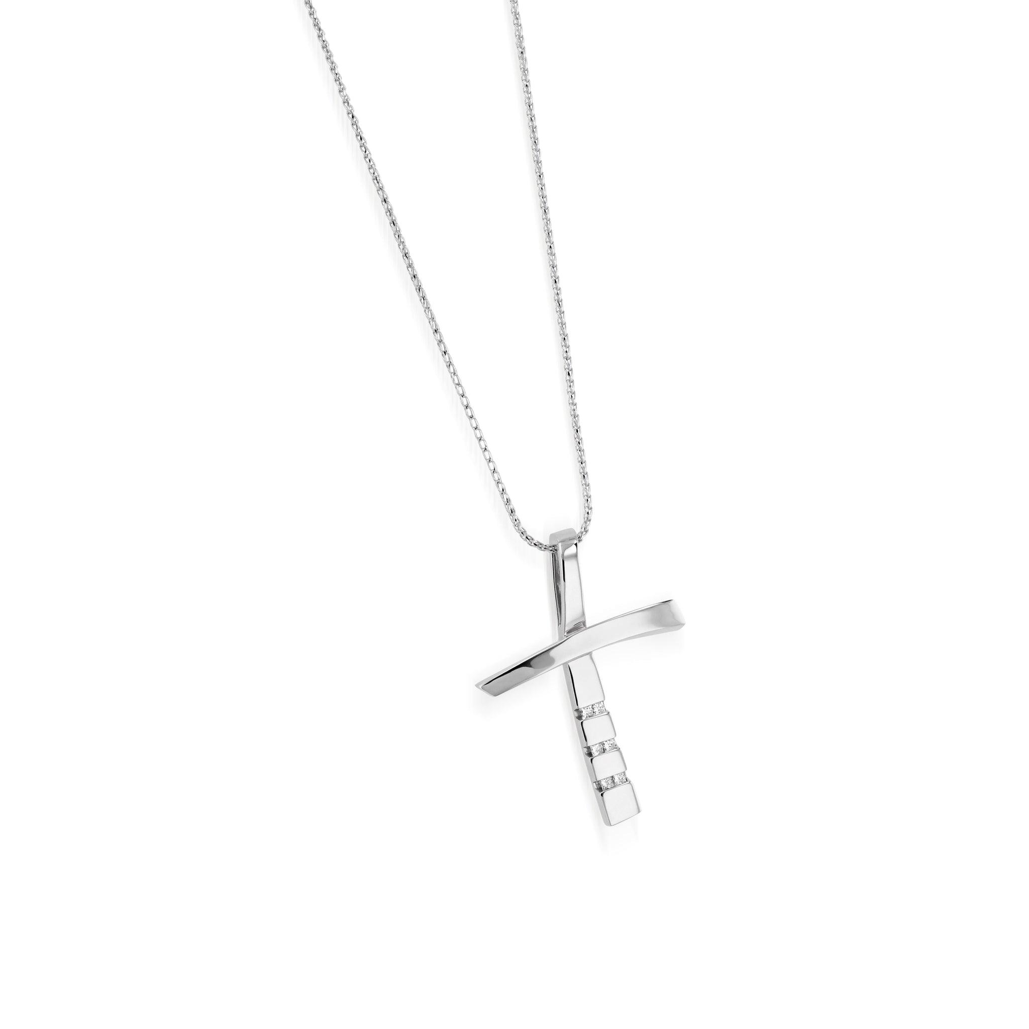 Devotion Diamond Cross Medallion Pendant