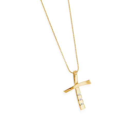 Devotion Diamond Cross Medallion Pendant