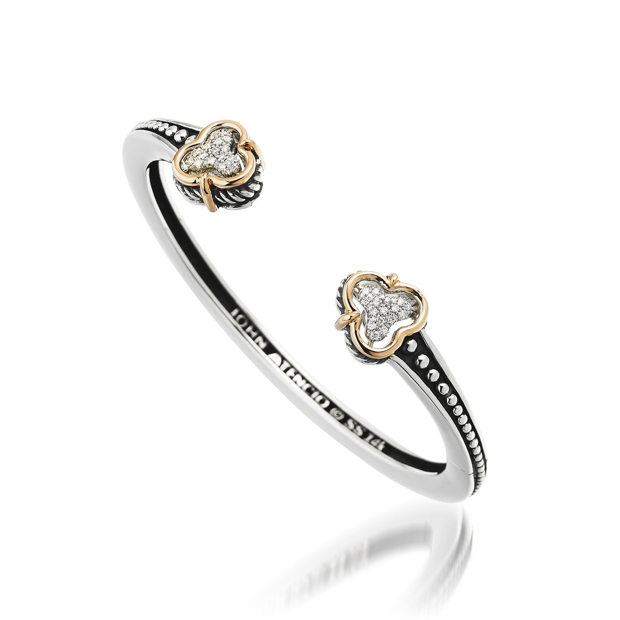 Apollo Cuff with Pave Diamonds