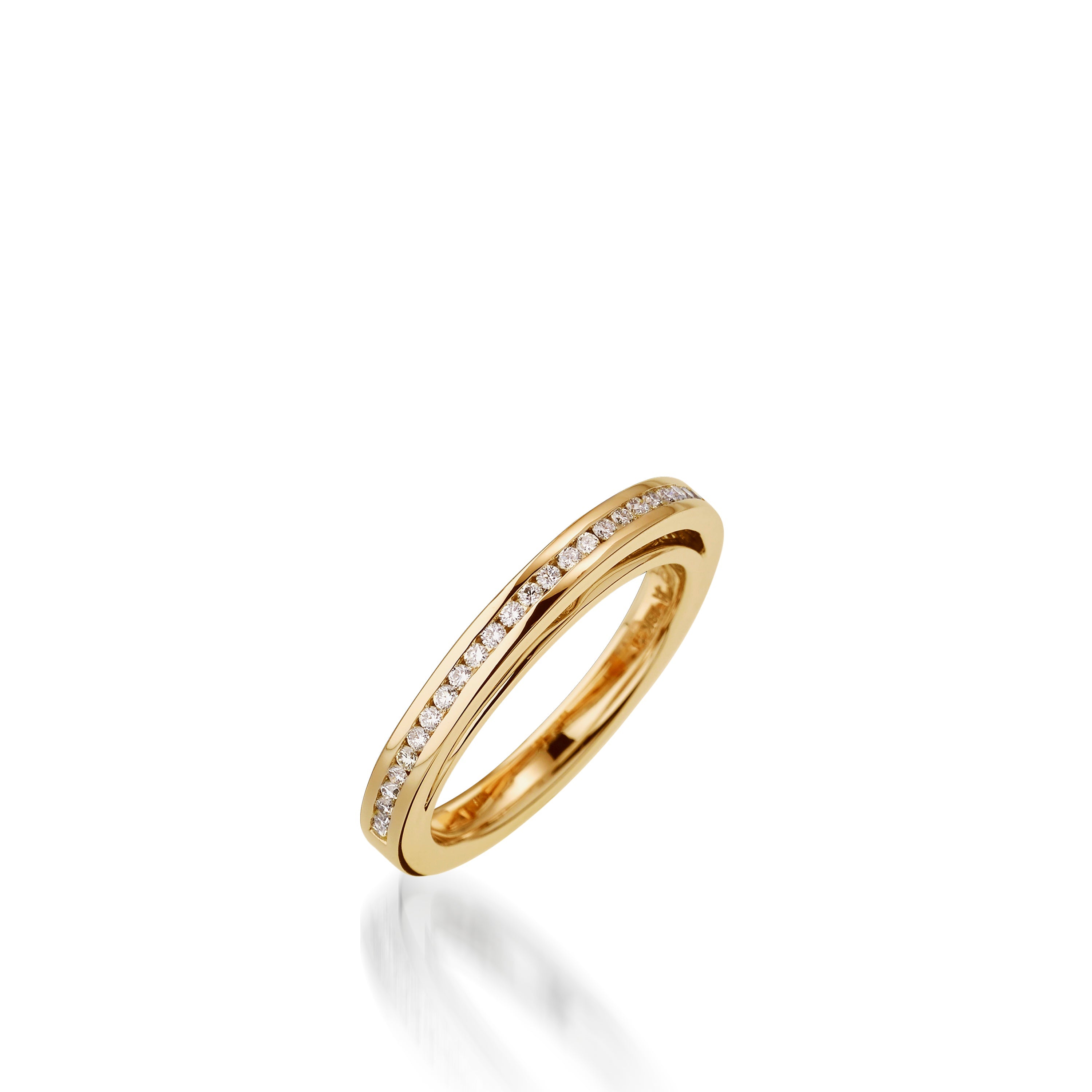 Attraction Yellow & White Gold Engagement Ring