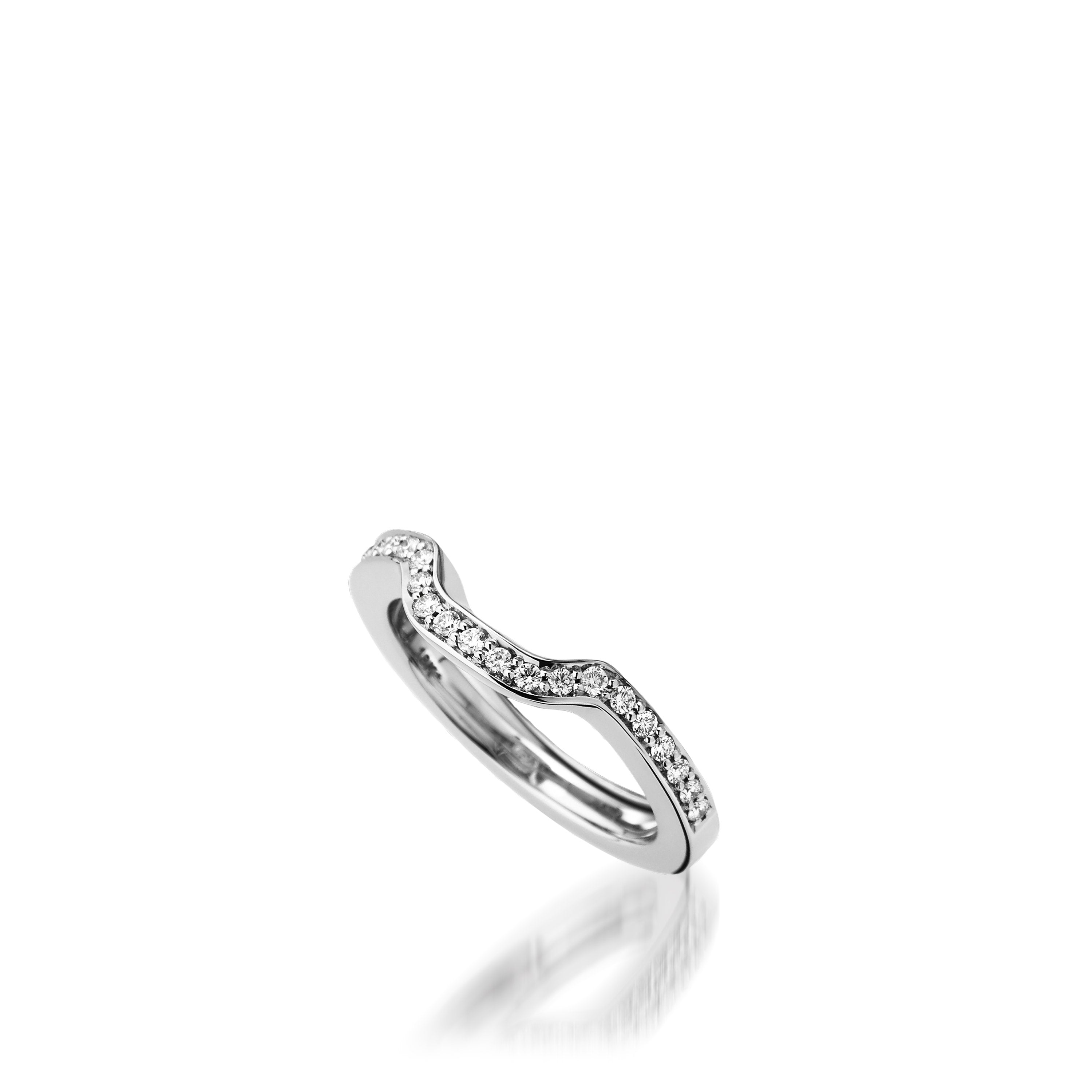 Chantilly White Gold Engagement Ring