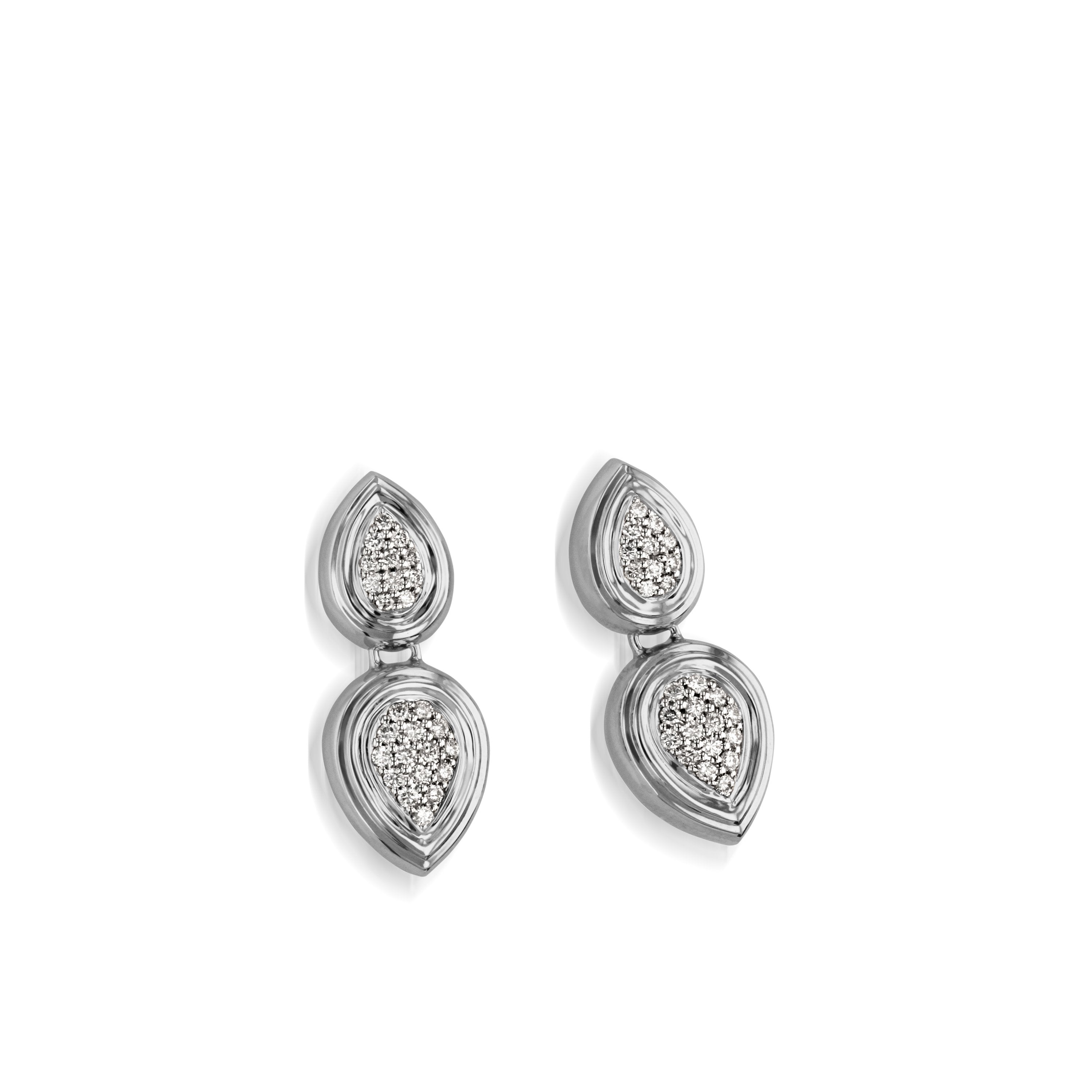 Gemini Pave Diamond Earrings