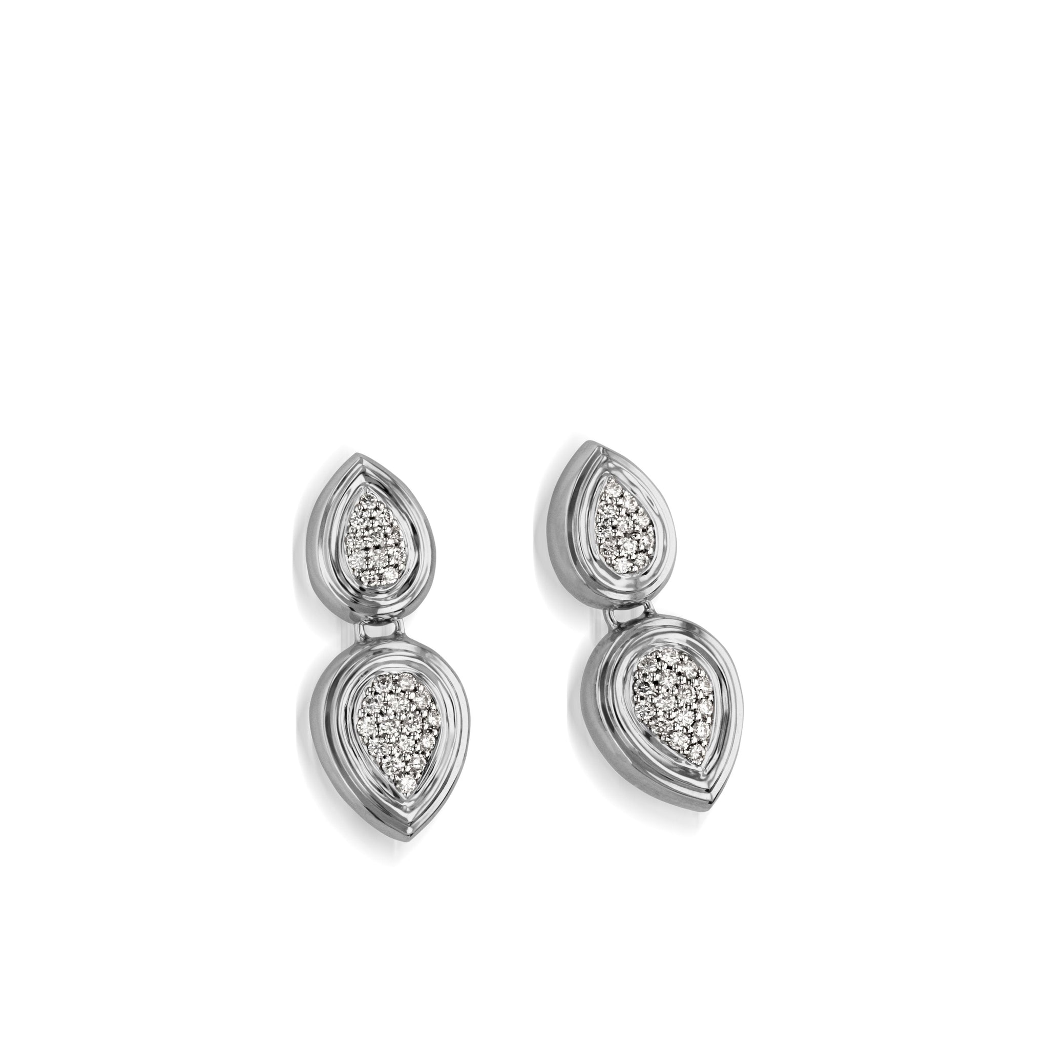 Gemini Pave Diamond Earrings