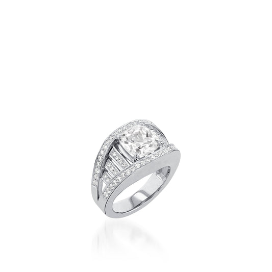 Cleopatra Elite Yellow Gold Diamond Ring