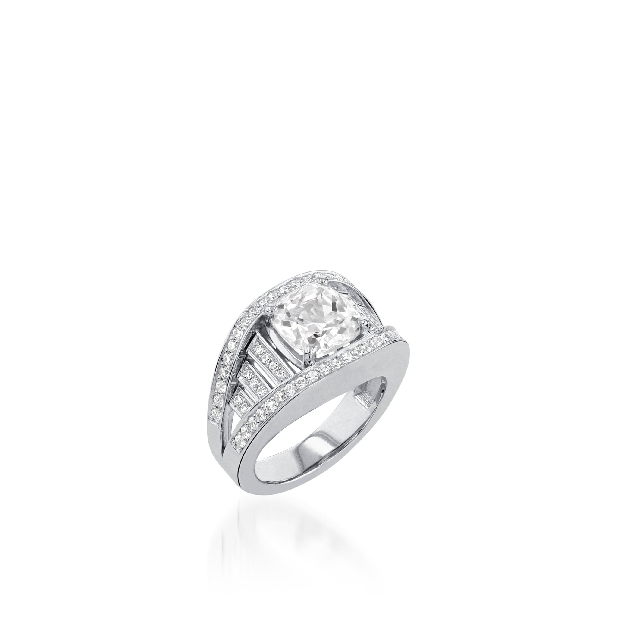 Cleopatra Elite Yellow Gold Diamond Ring