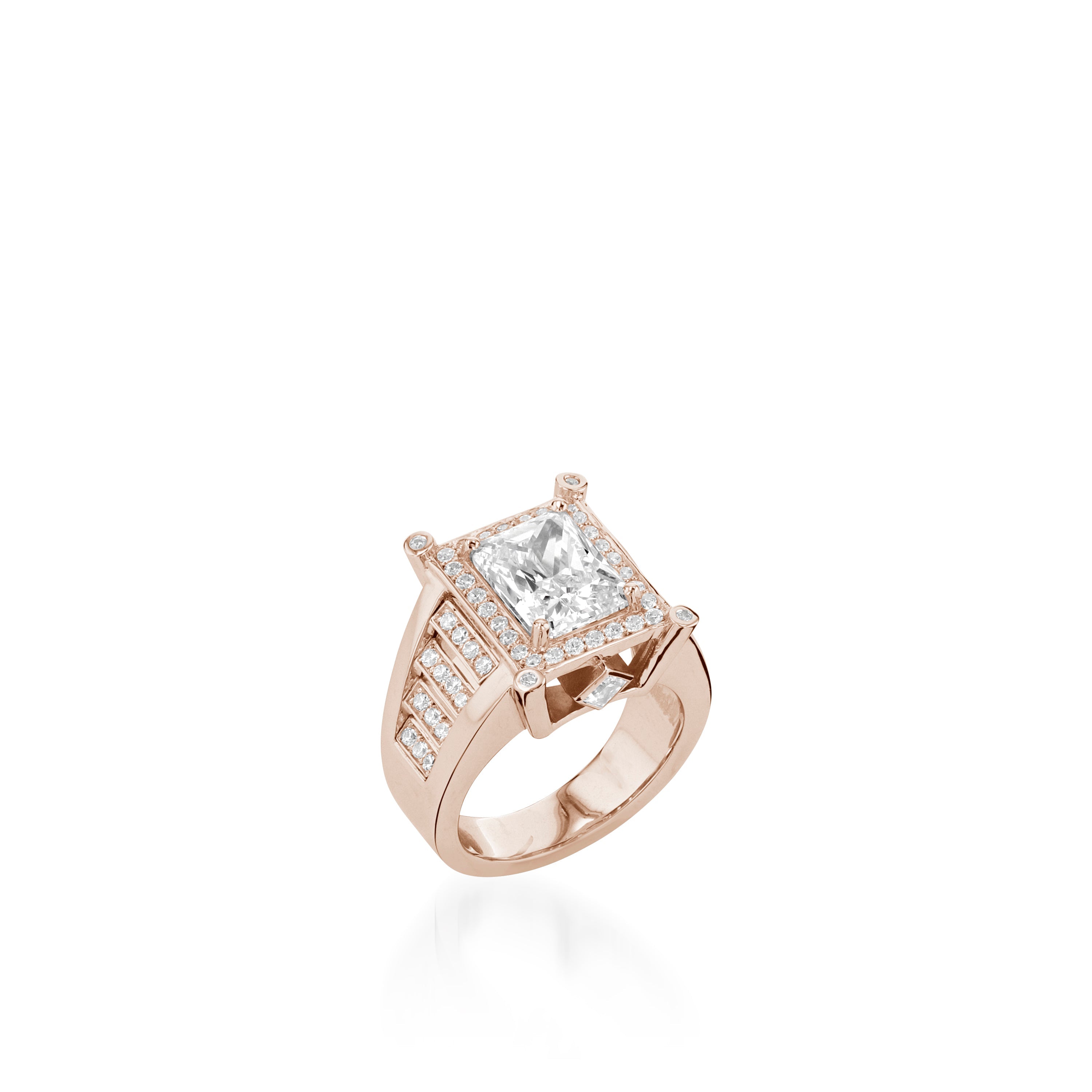 Nefertiti Elite White Gold Diamond Ring