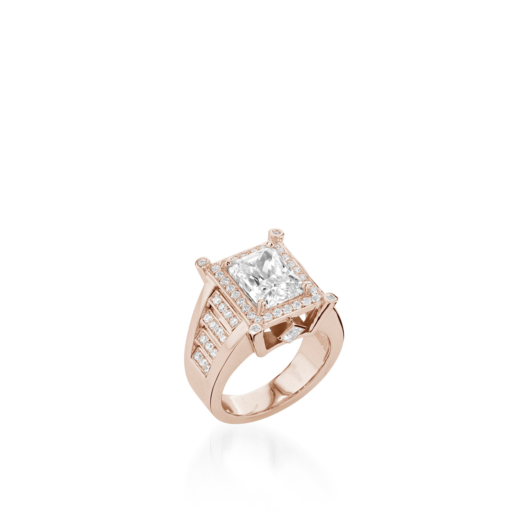 Nefertiti Elite White Gold Diamond Ring