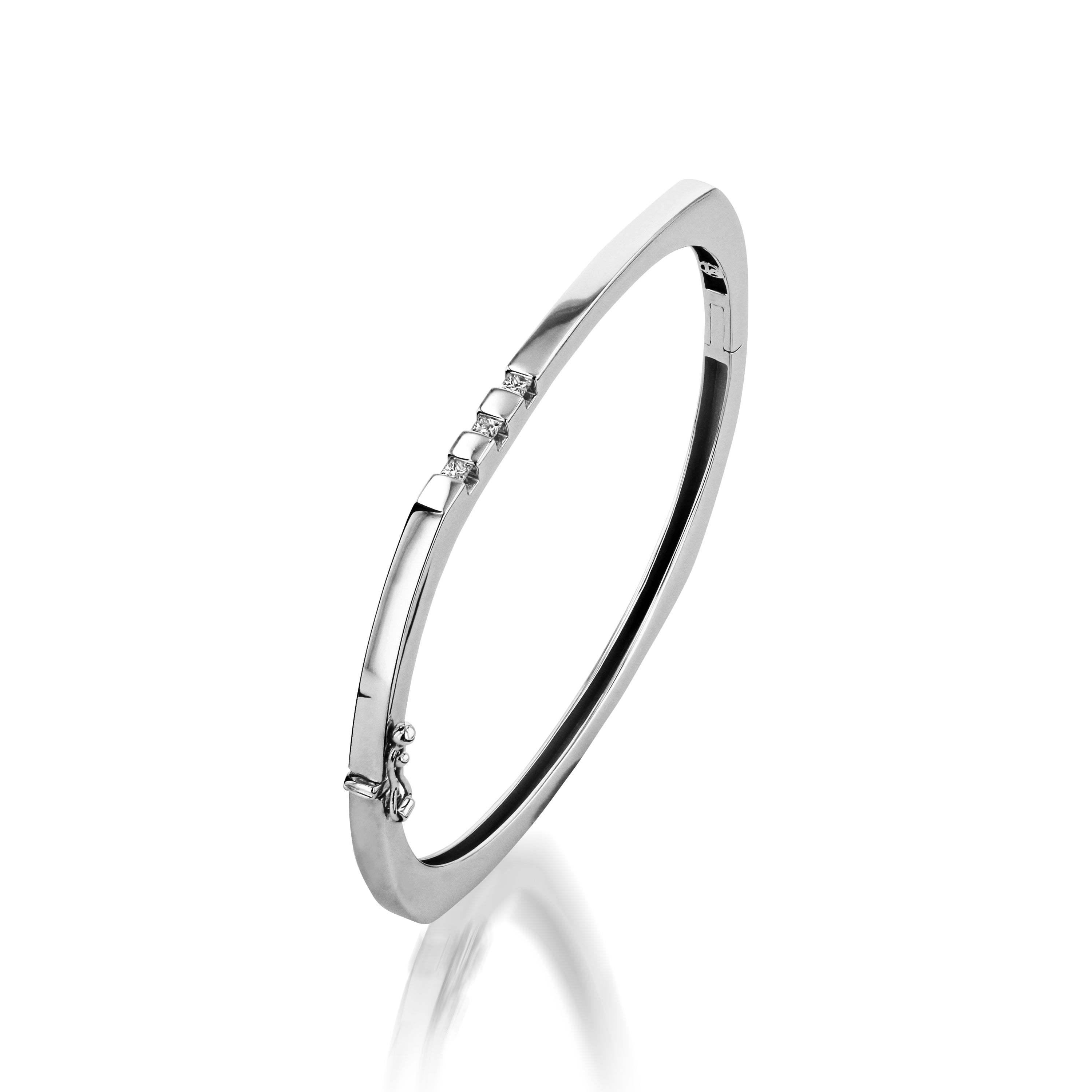 Devotion Small Hinged Diamond Bracelet