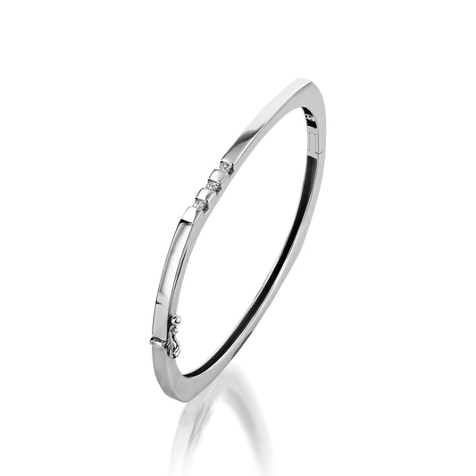 Devotion Small Hinged Diamond Bracelet