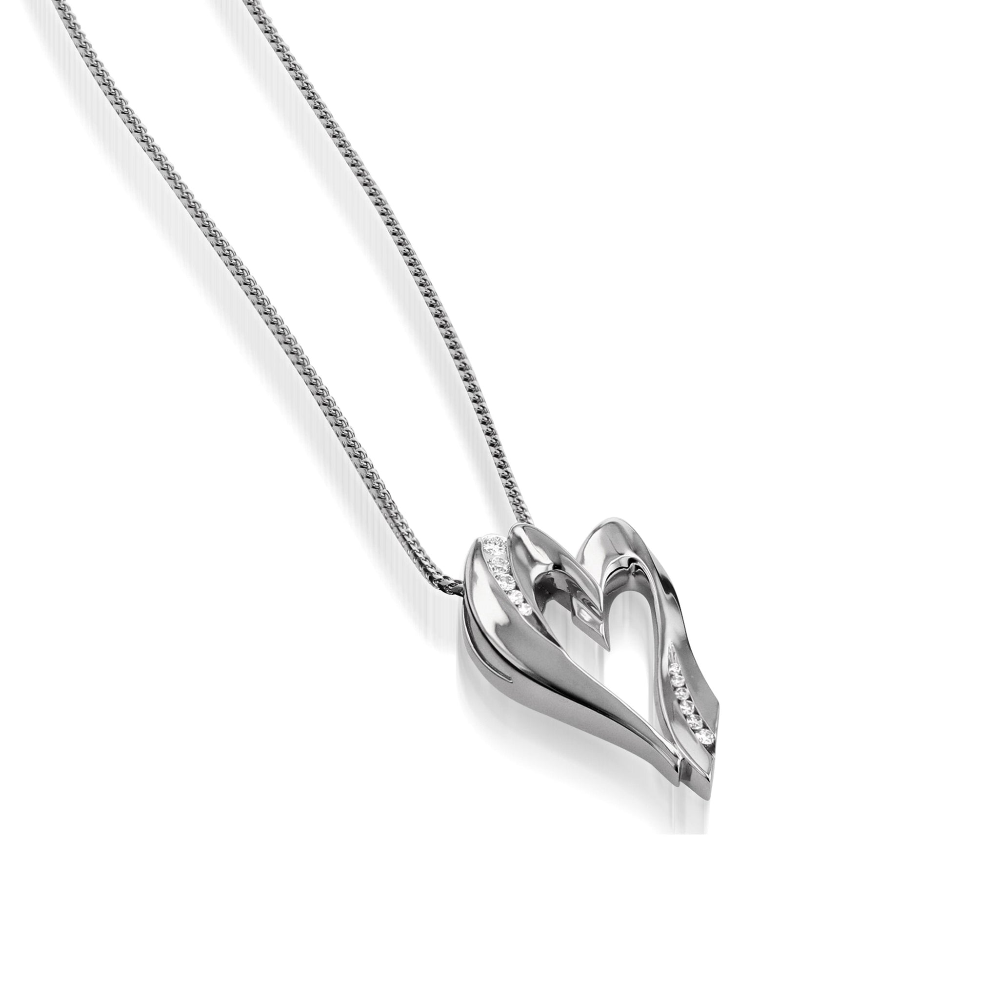 Cherish Diamond Heart Pendant Necklace