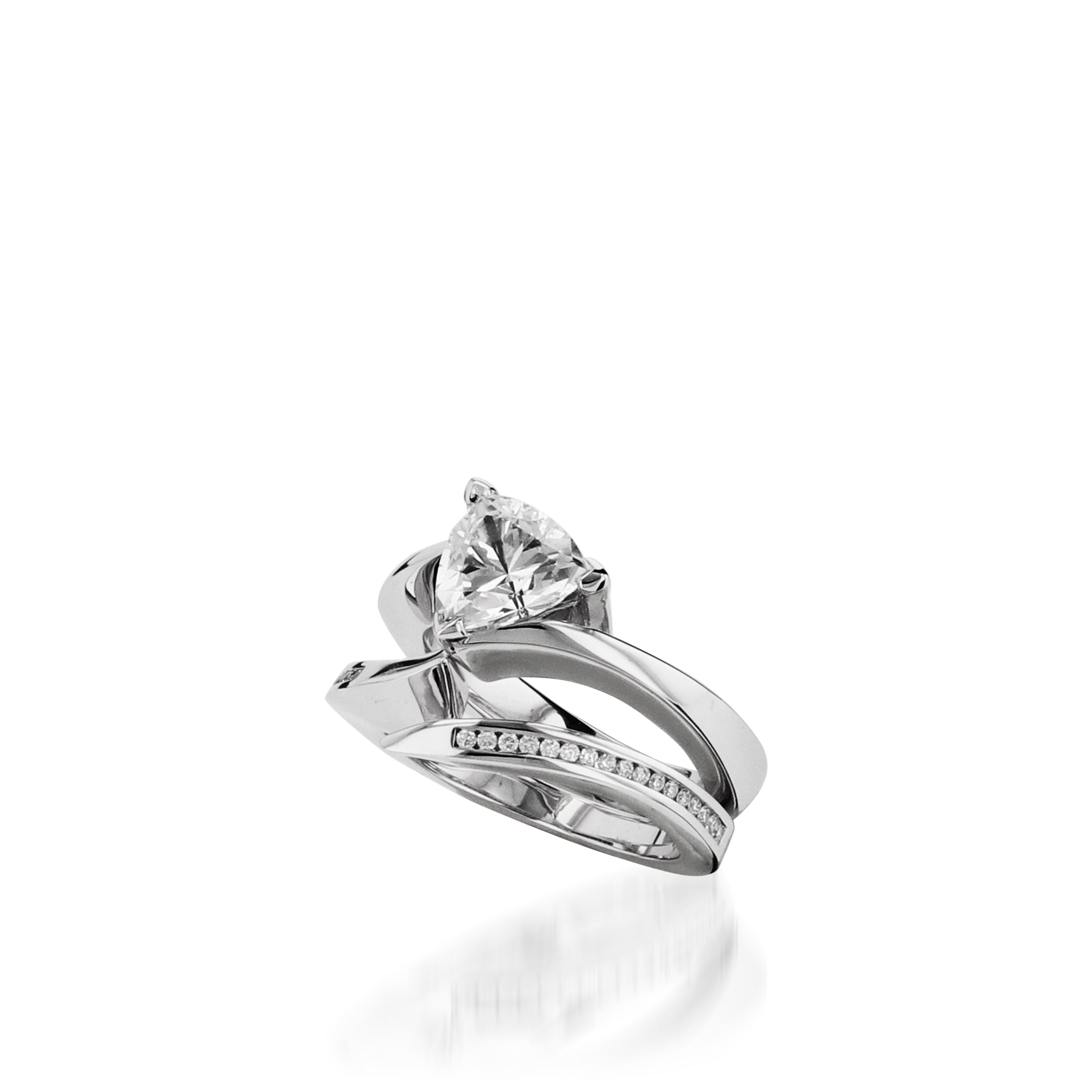Azure White Gold Engagement Ring