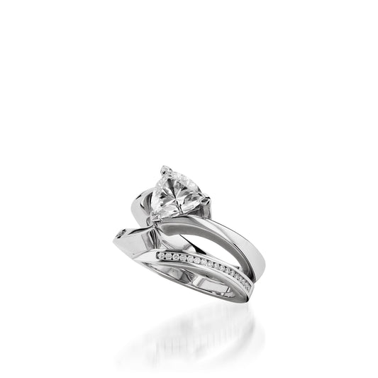 Azure White Gold Engagement Ring