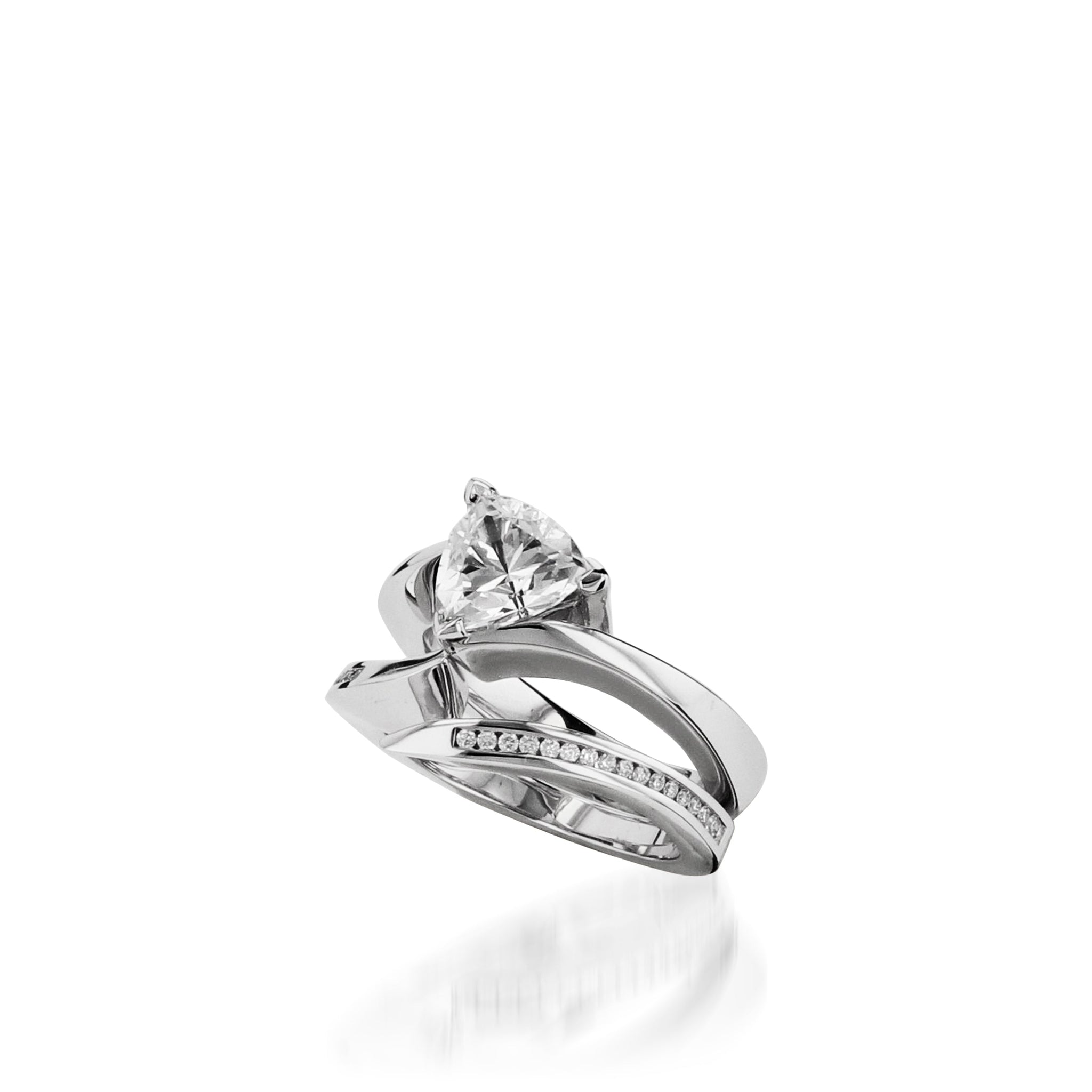 Azure White Gold Engagement Ring