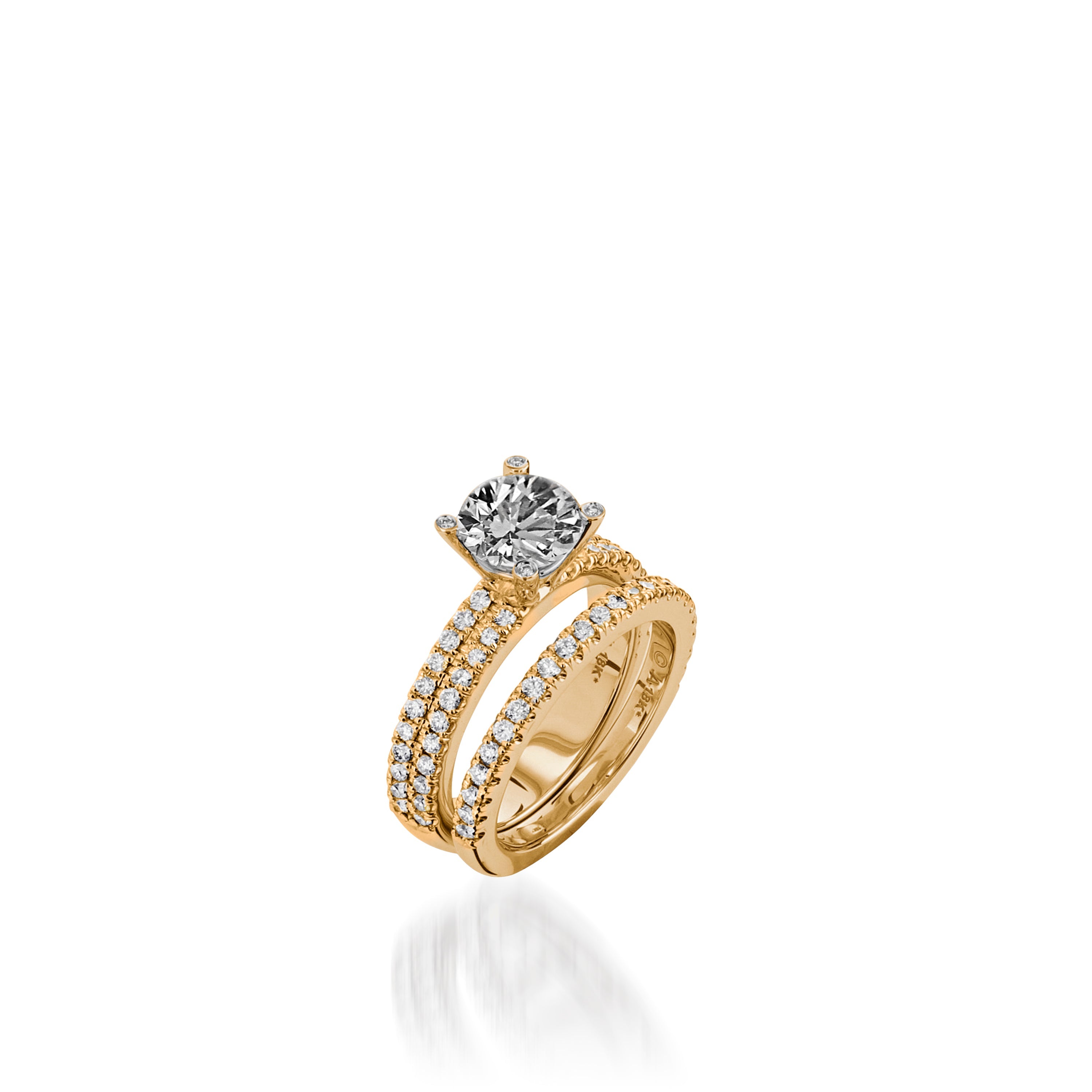 Dynasty Yellow Gold Engagement Ring