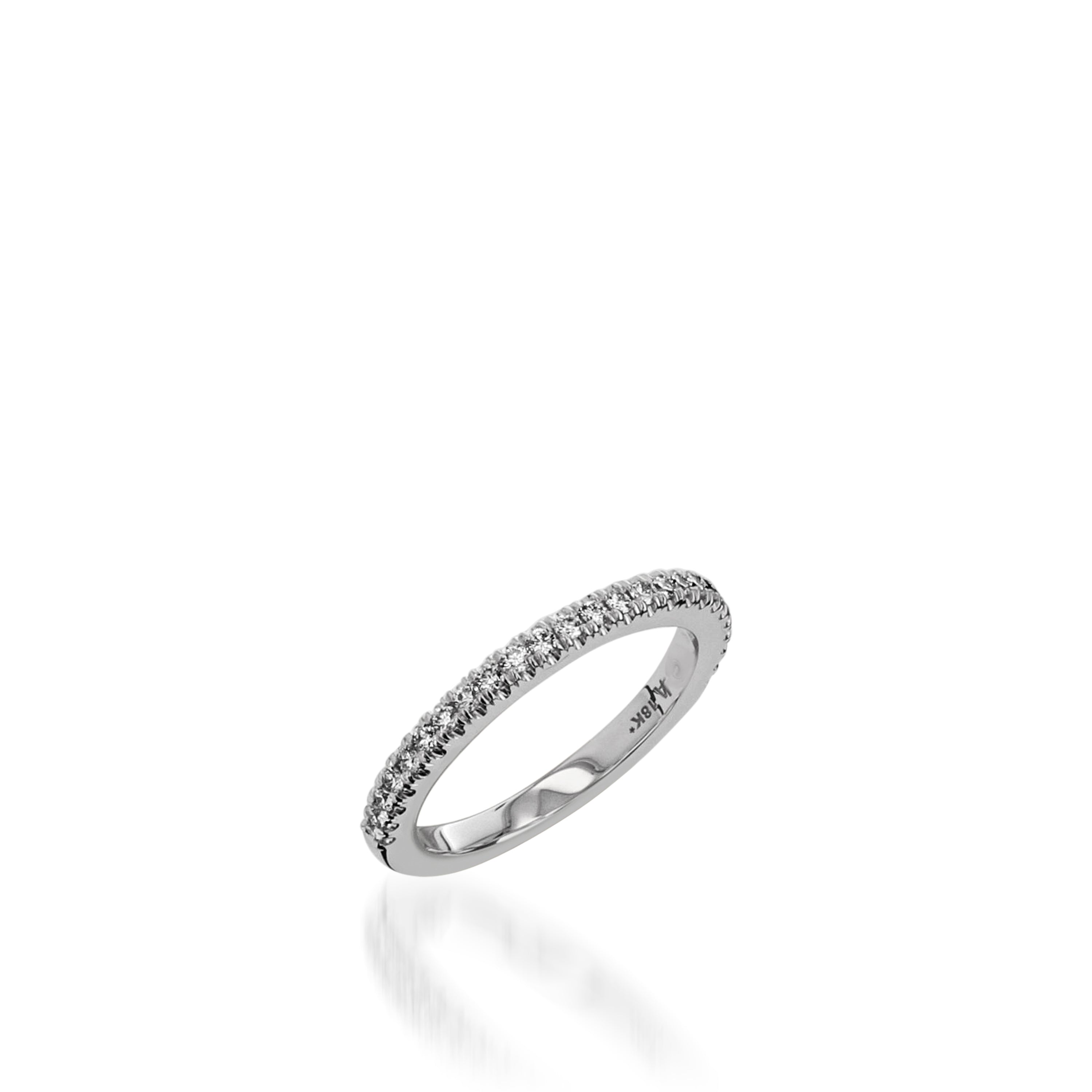 Majesty Round White Gold Engagement Ring