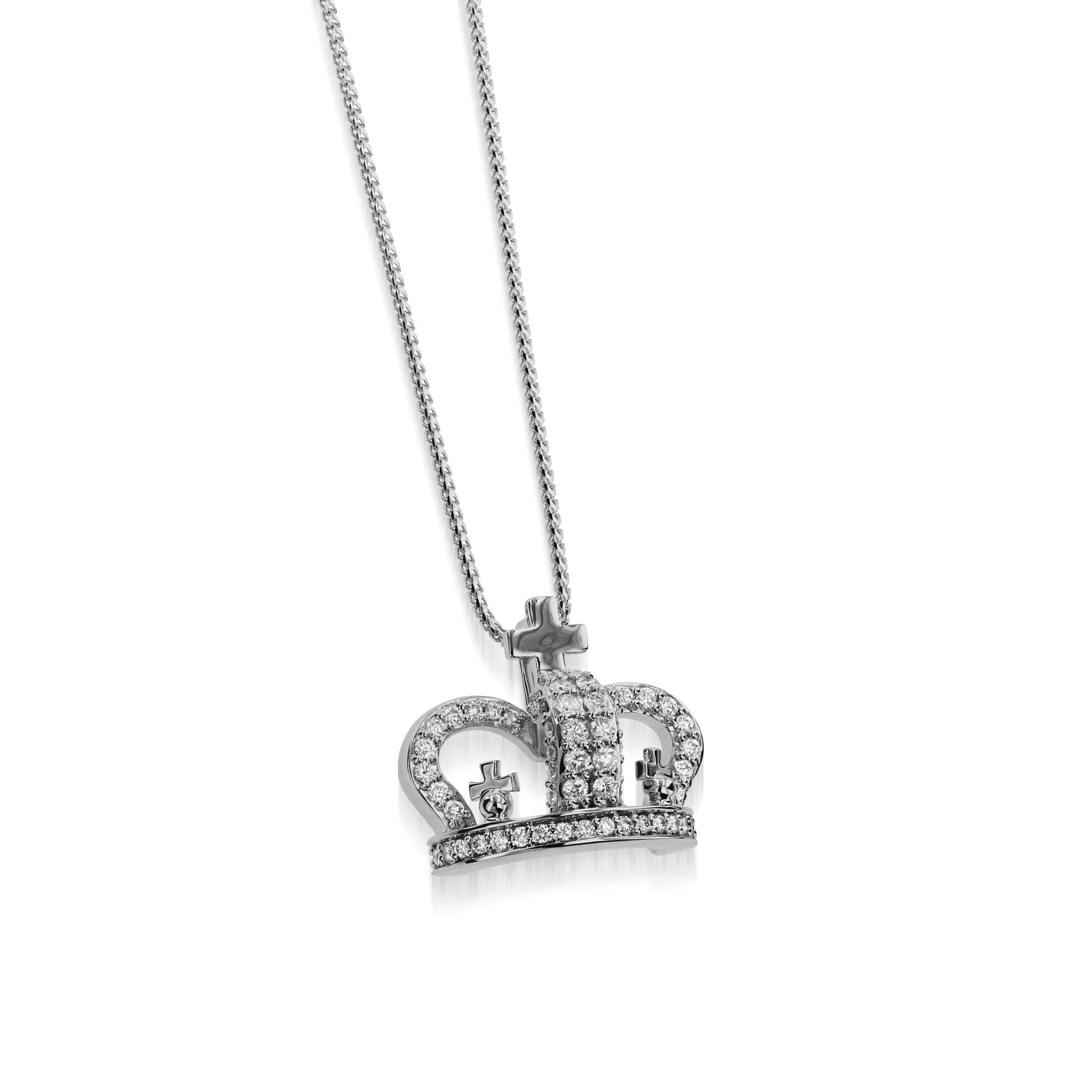 Essence Crown Pave Diamond Large Pendant