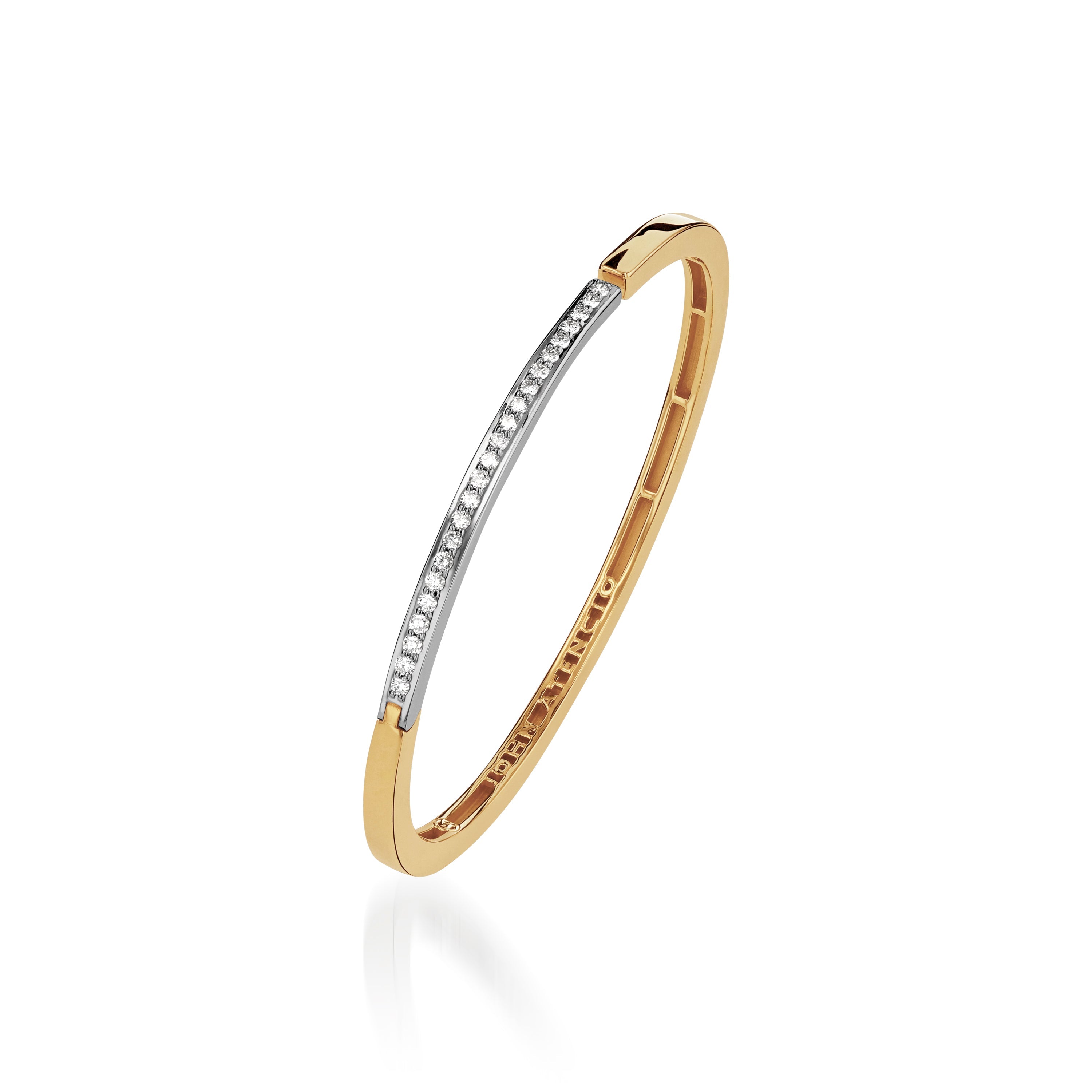 Duplex Gold Pave Diamond Bracelet