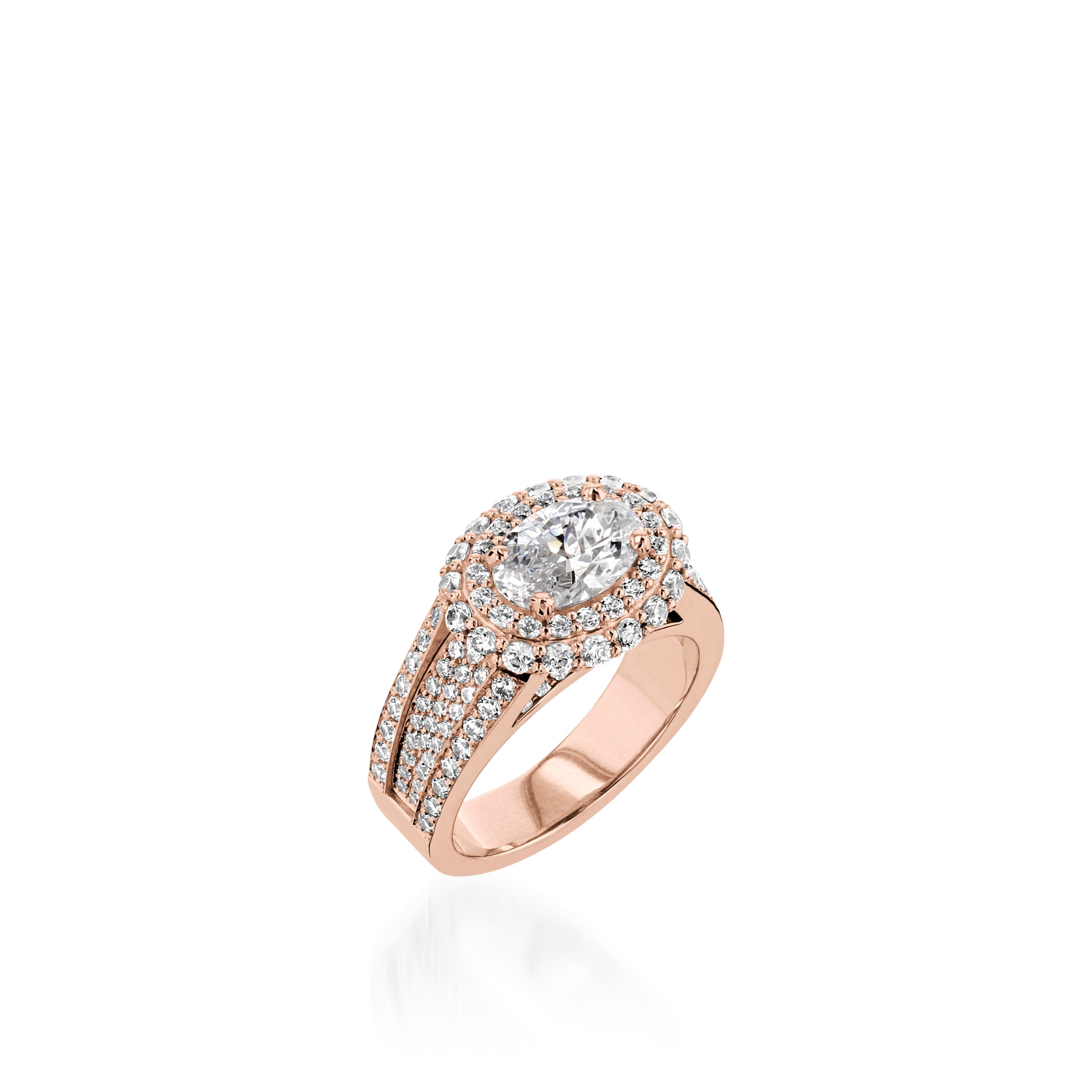 Lavish Yellow Gold Engagement Ring