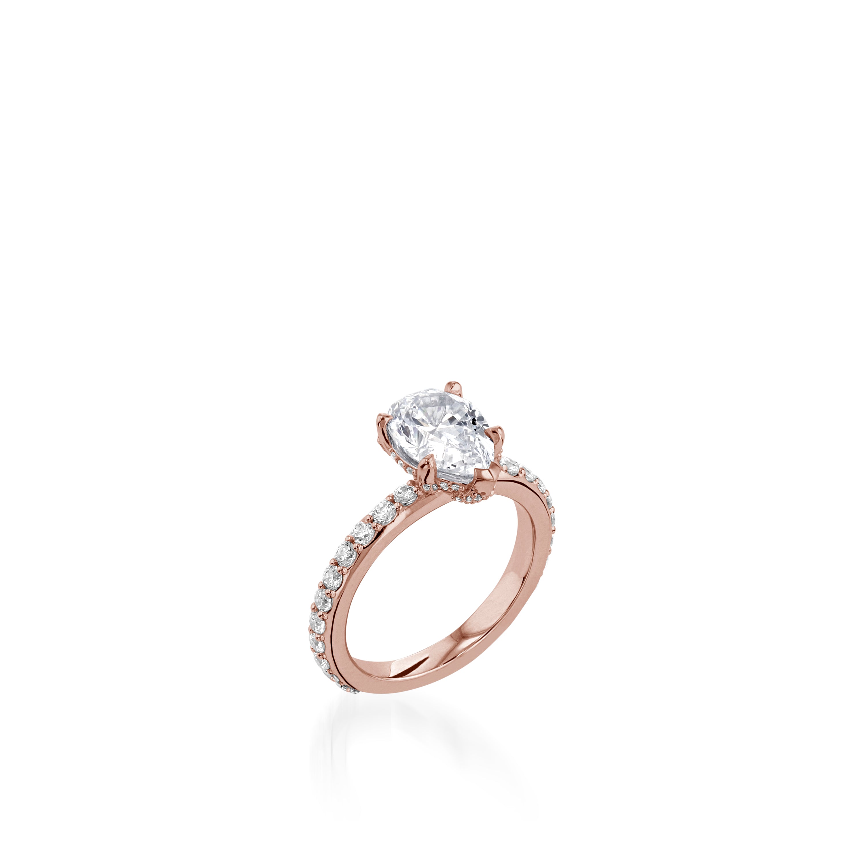 Duchess Pear Yellow Gold Engagement Ring