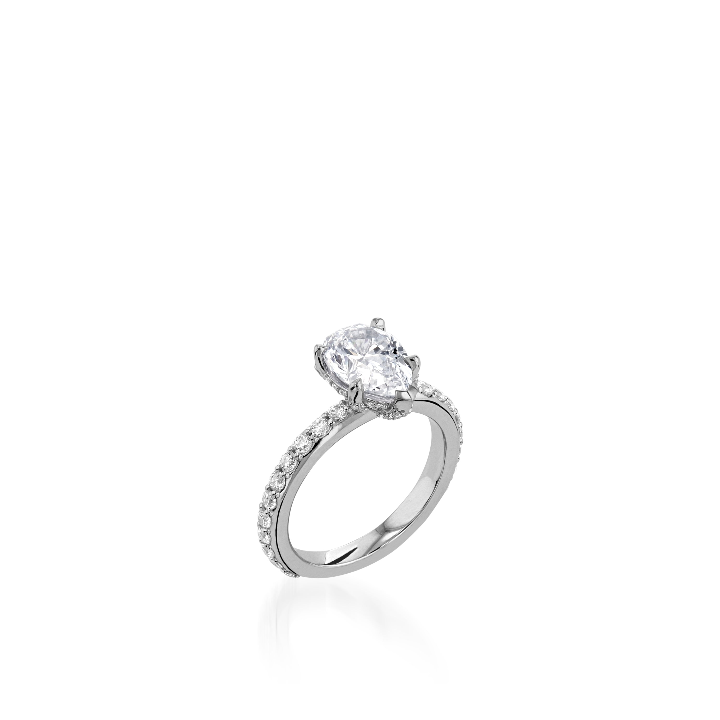 Duchess Pear Yellow Gold Engagement Ring