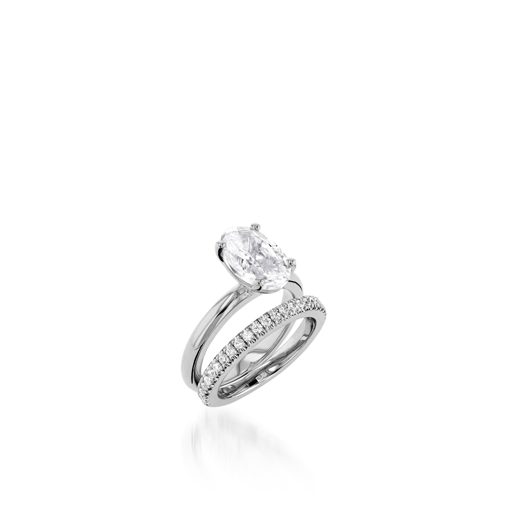 Essence 3-Carat Oval Solitaire Engagement Ring