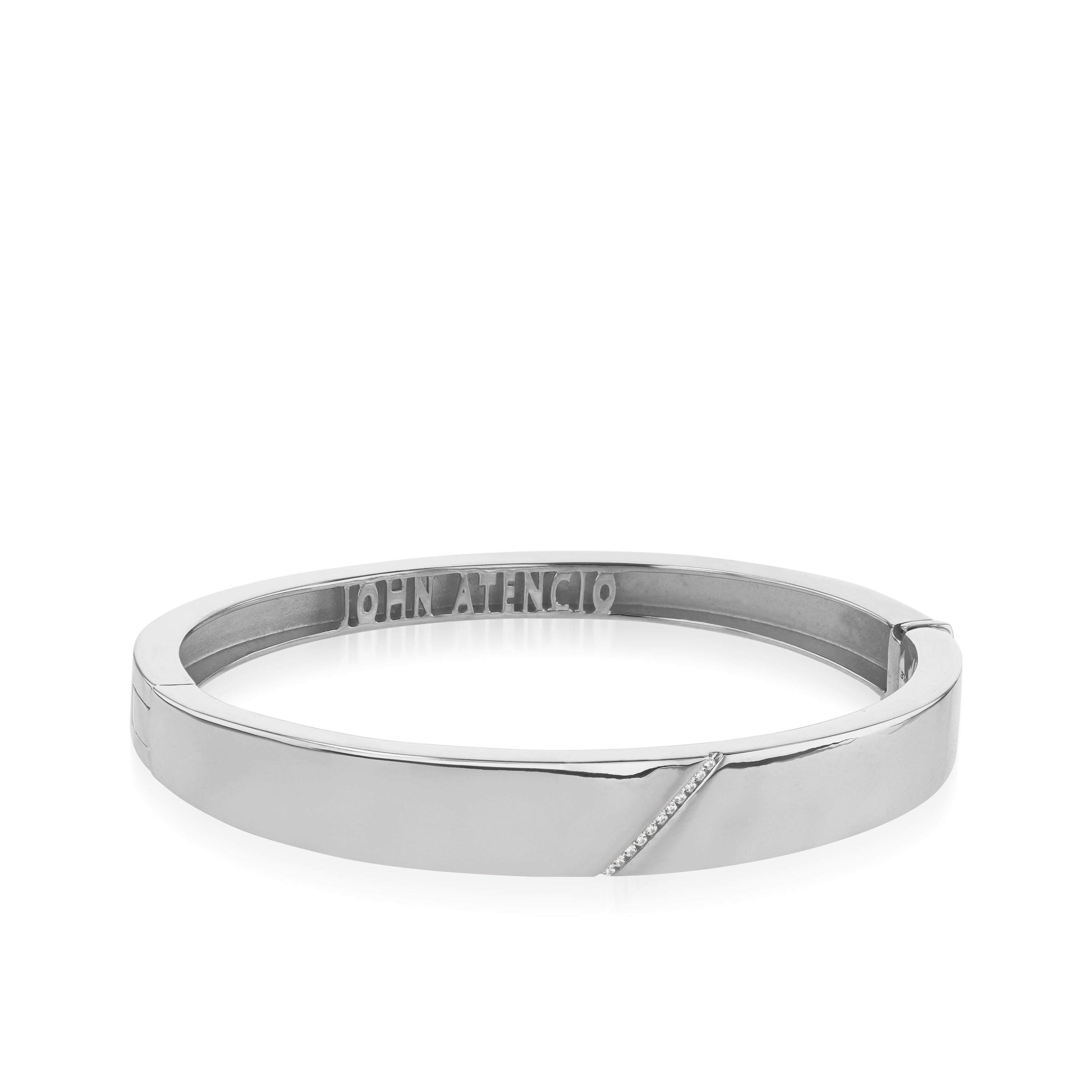 Havana Wide Diamond Cuff Bracelet