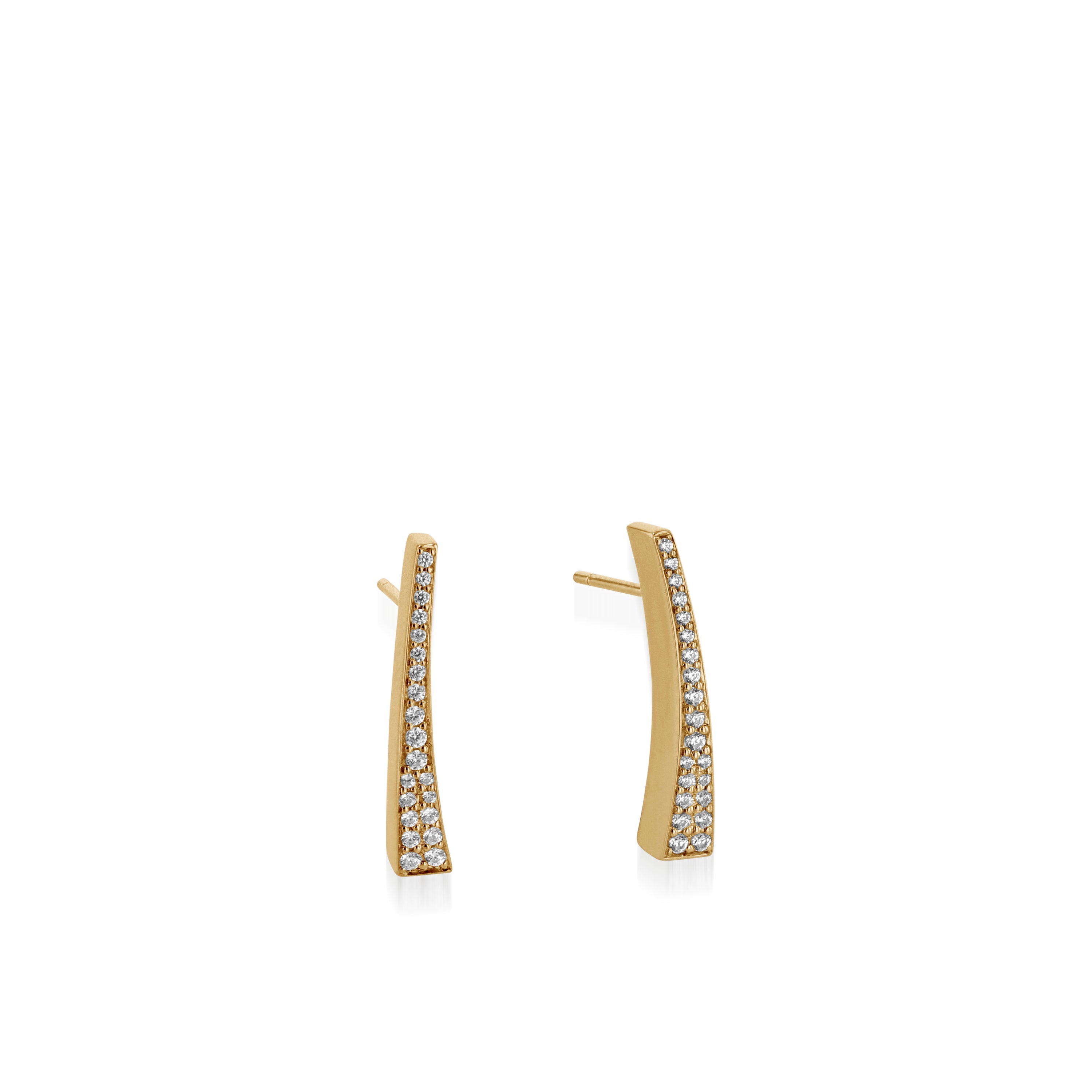 Polar Pave Diamond Earrings