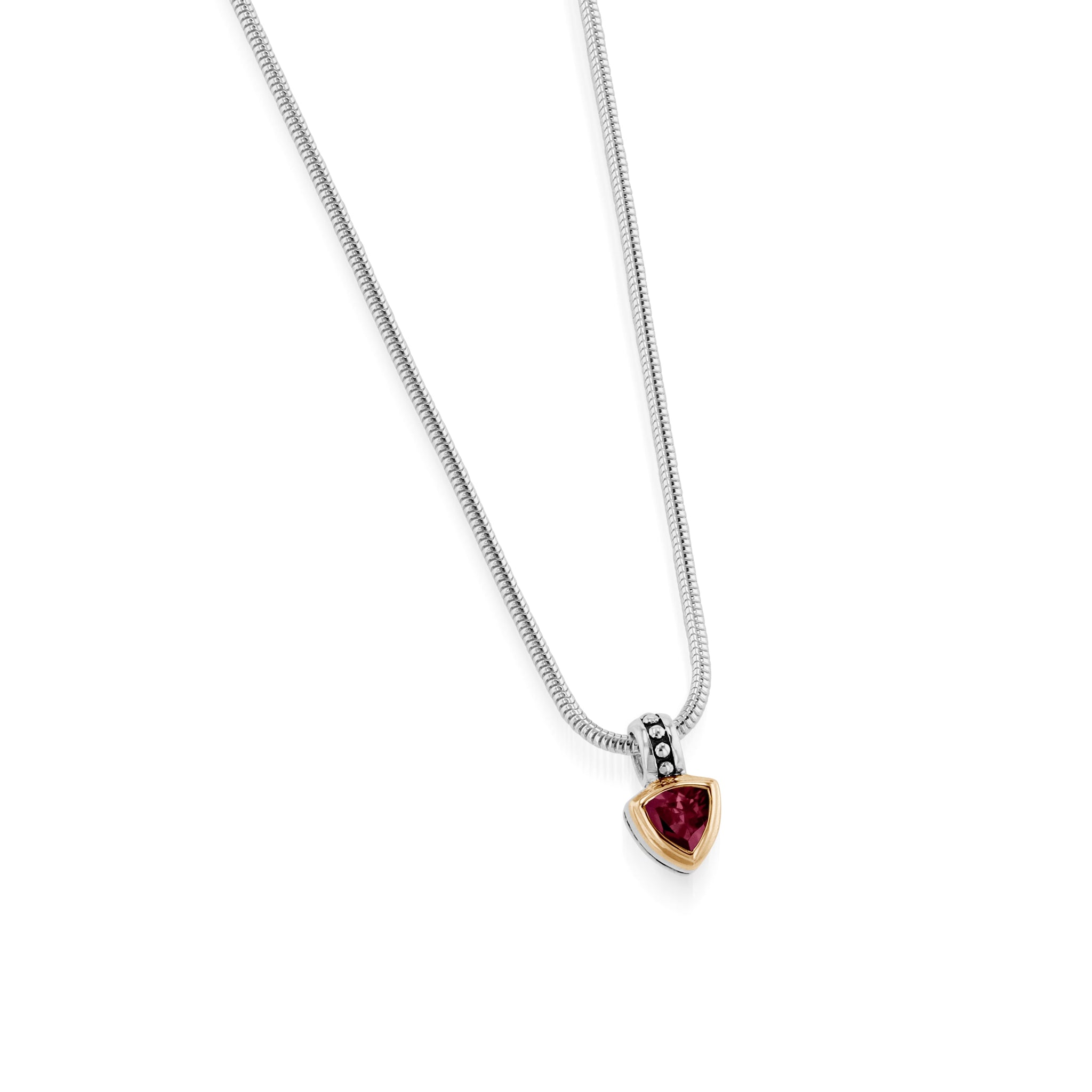 Arrivo  Petite Trillion Pendant Necklace
