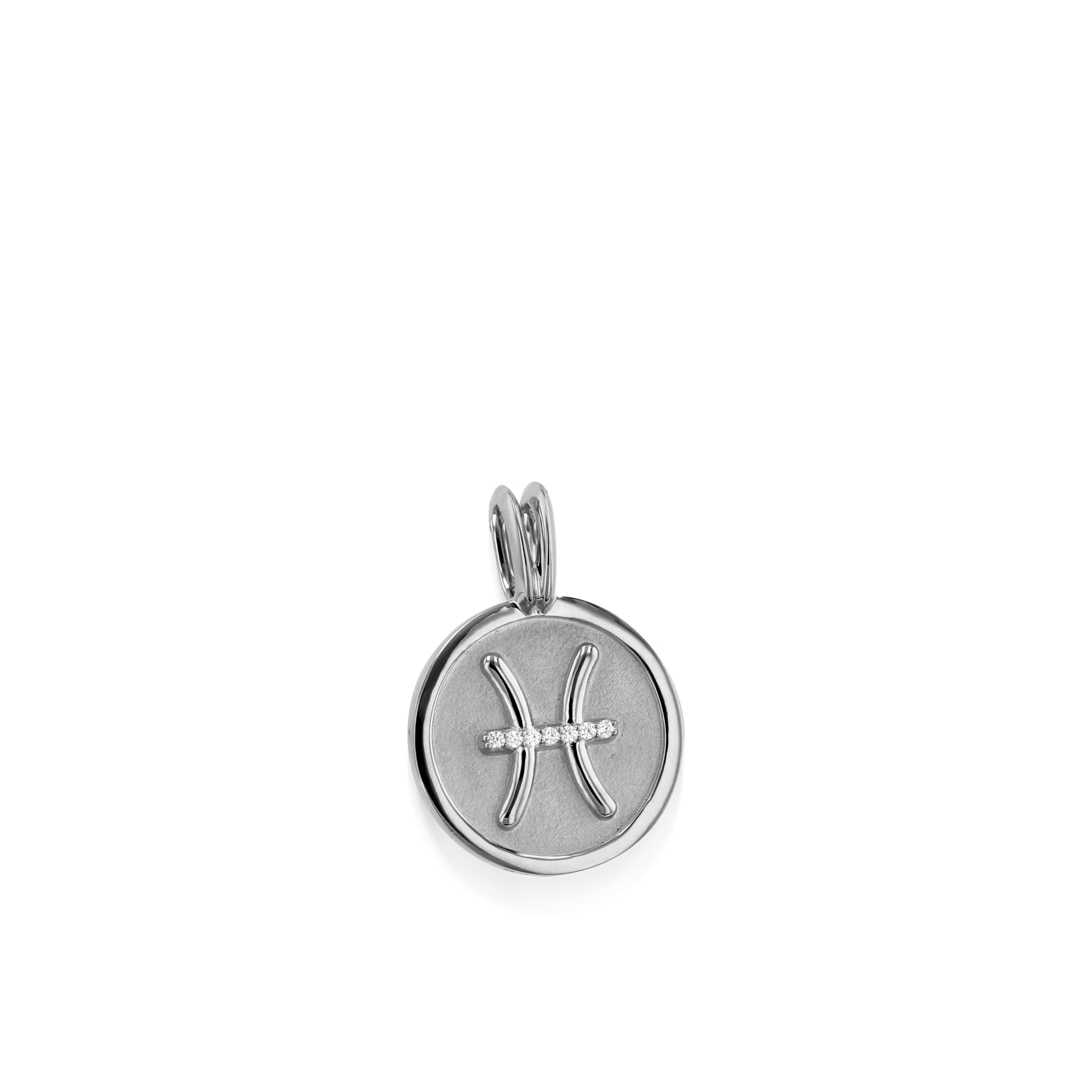 Pisces Zodiac Medallion Pendant