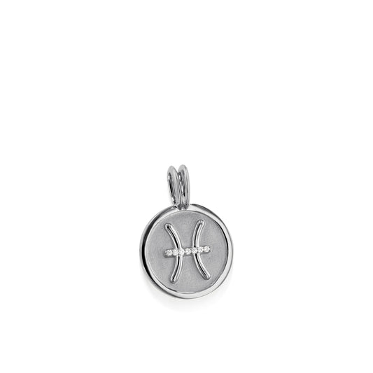 Pisces Zodiac Medallion Pendant