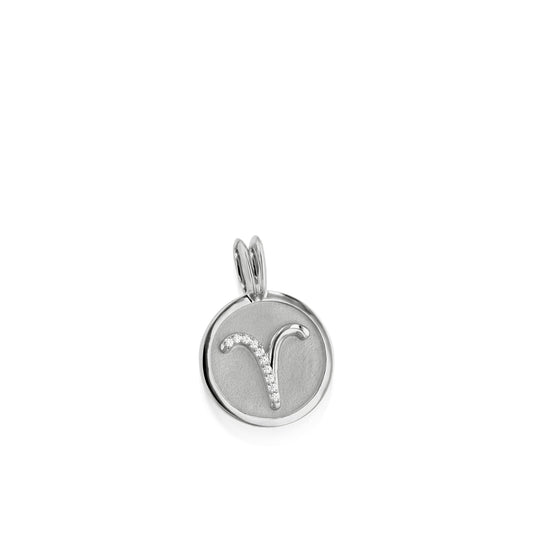 Aries Zodiac Medallion Pendant