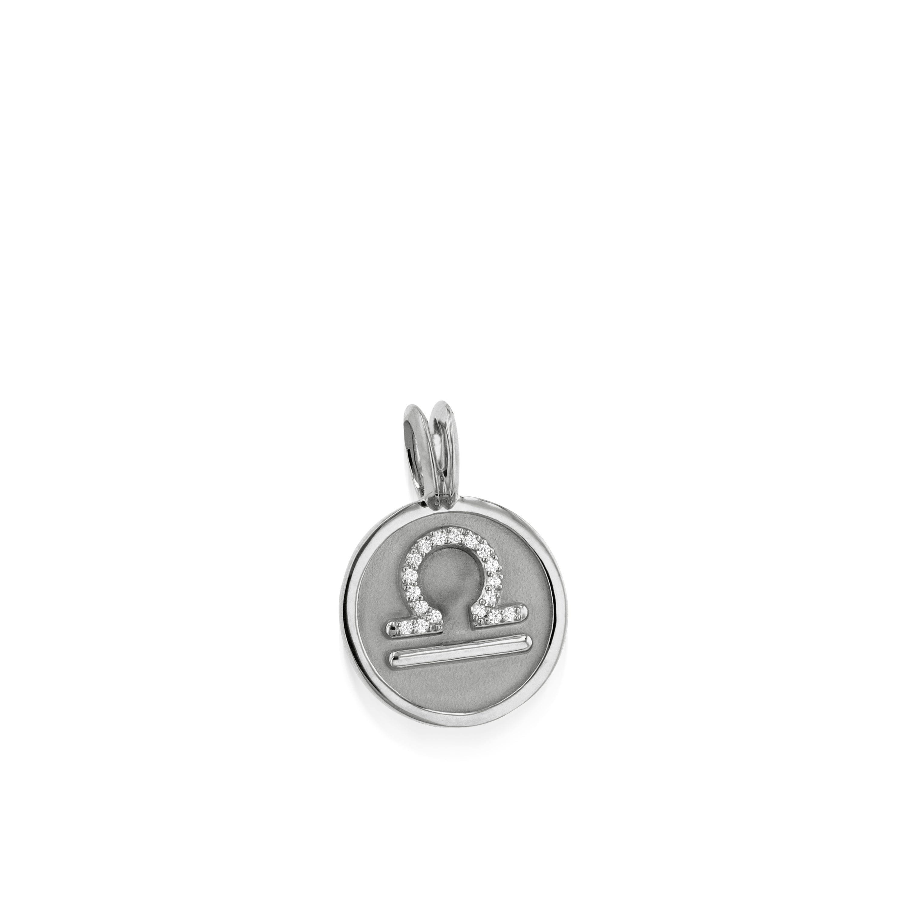 Libra Zodiac Medallion Pendant