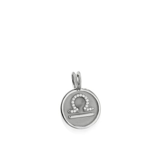 Libra Zodiac Medallion Pendant