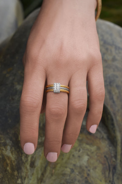 ALOR 18K Two-tone Diamond Ring  02-43-5338-11