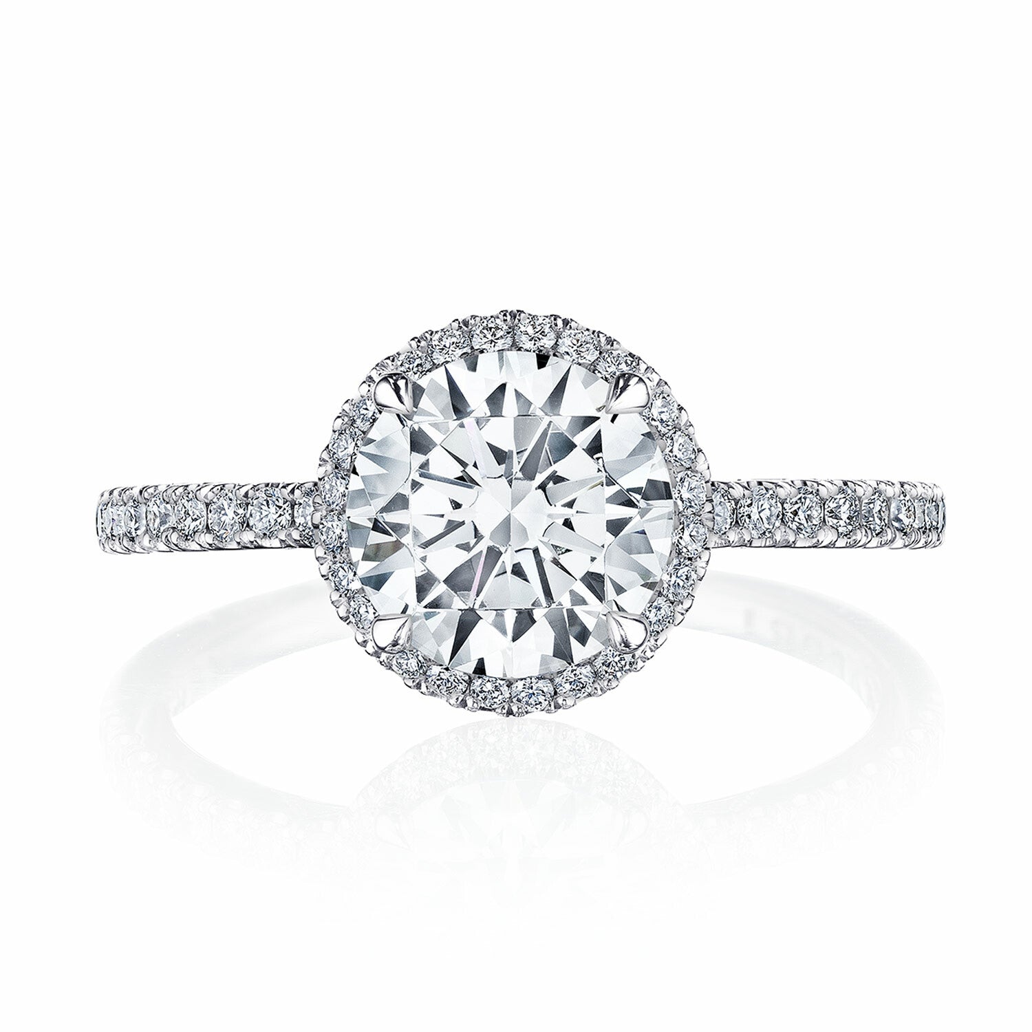 Simply Tacori Round Bloom Engagement Ring 2677RD8