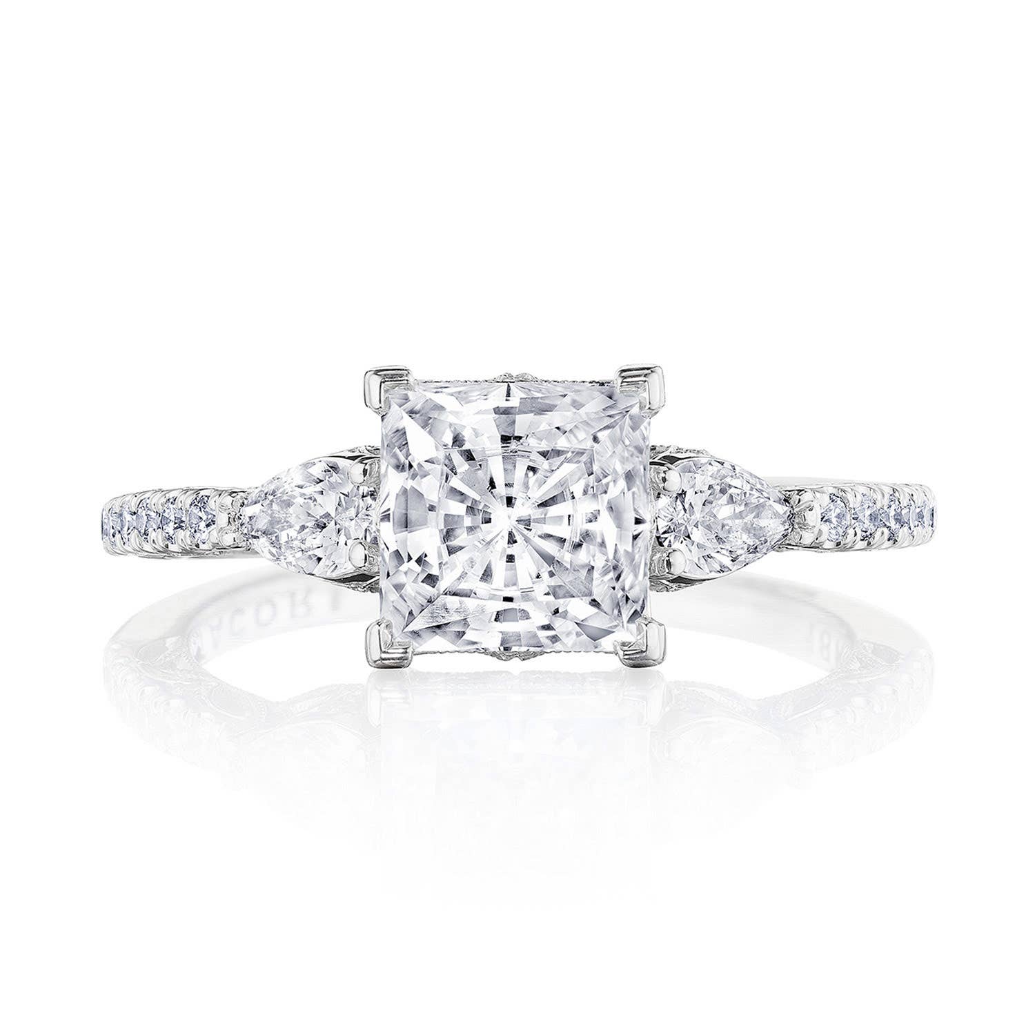 Dantela | Princess 3-Stone Engagement Ring 269417PR65