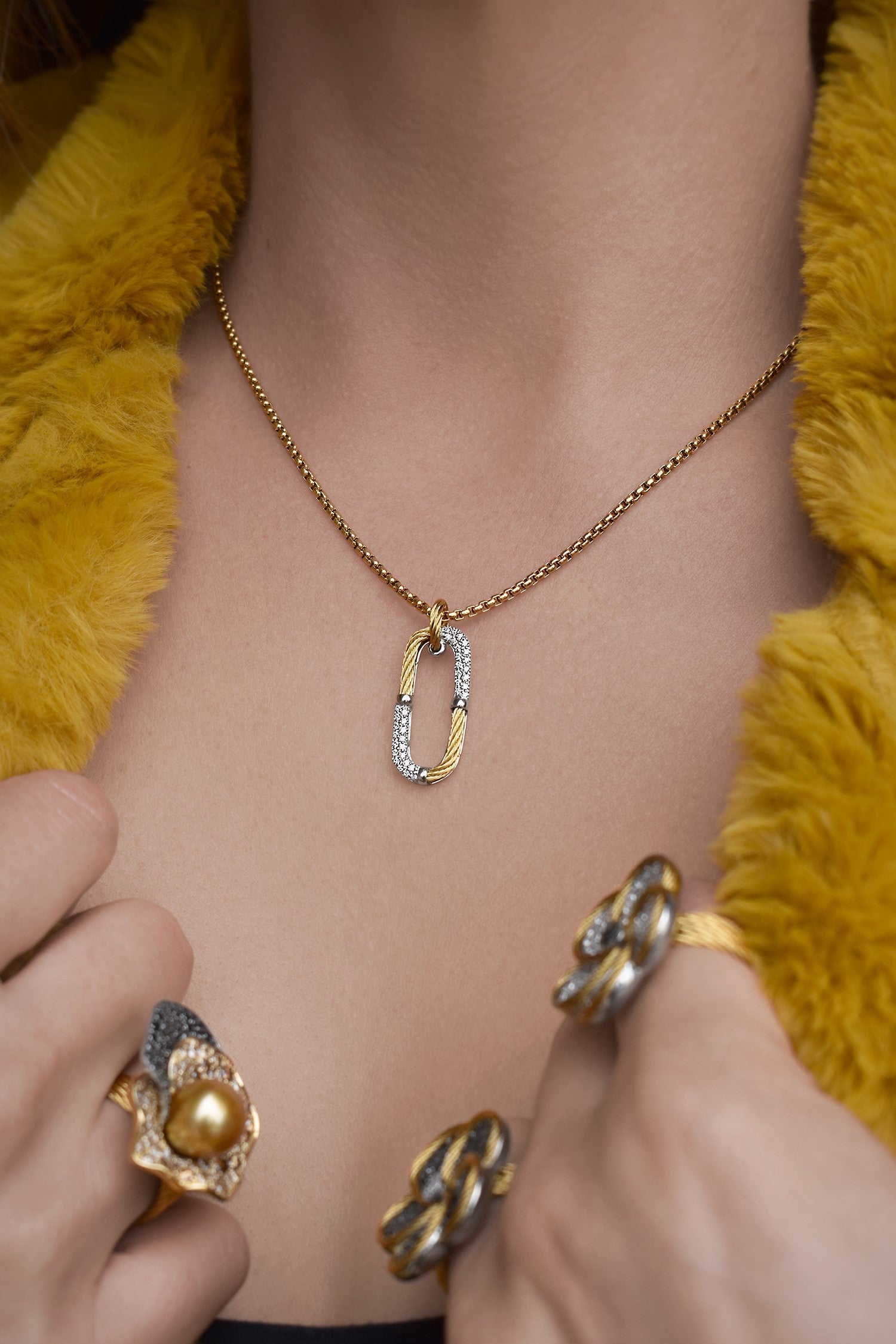 Alor Cable Clip Pendant Necklace