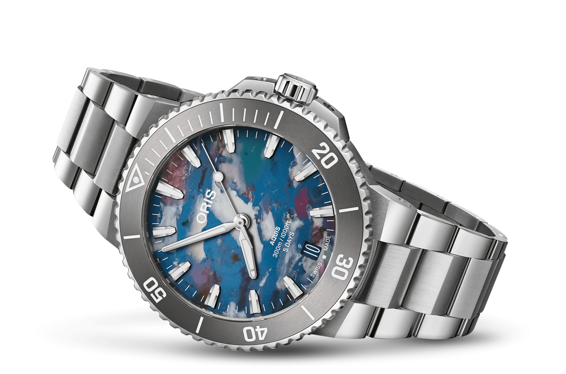 Oris Aquis Date Upcycle Calibre 400 Automatic Watch 01 400 7790 4150-07 8 23 02PEB