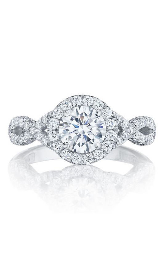 Tacori Petite Crescent Engagement Ring HT2549RD65